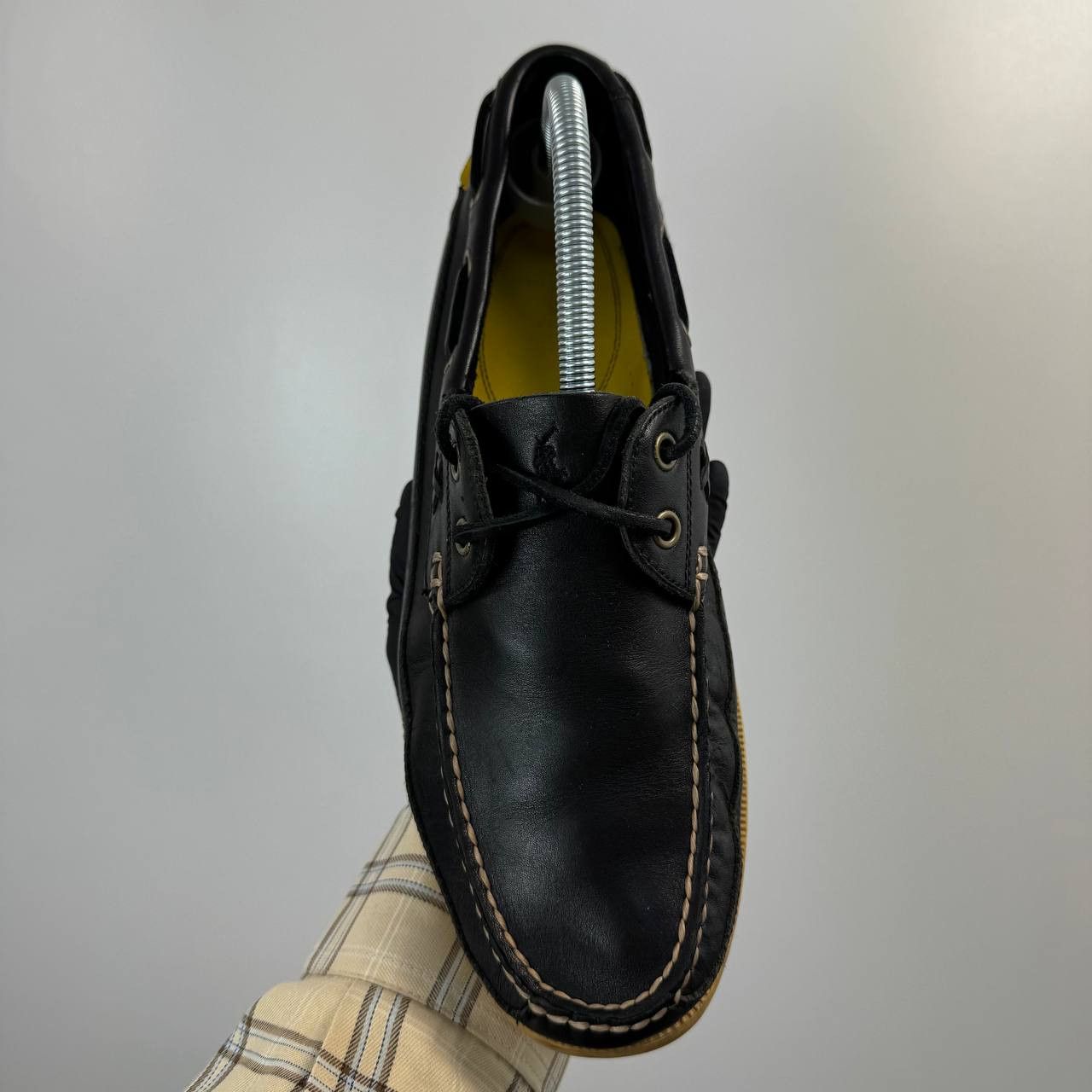 Polo Ralph Lauren Polo Ralph Lauren Black Leather Deck Boat Shoes Men’s Size US 8 / EU 41 - 3 Thumbnail