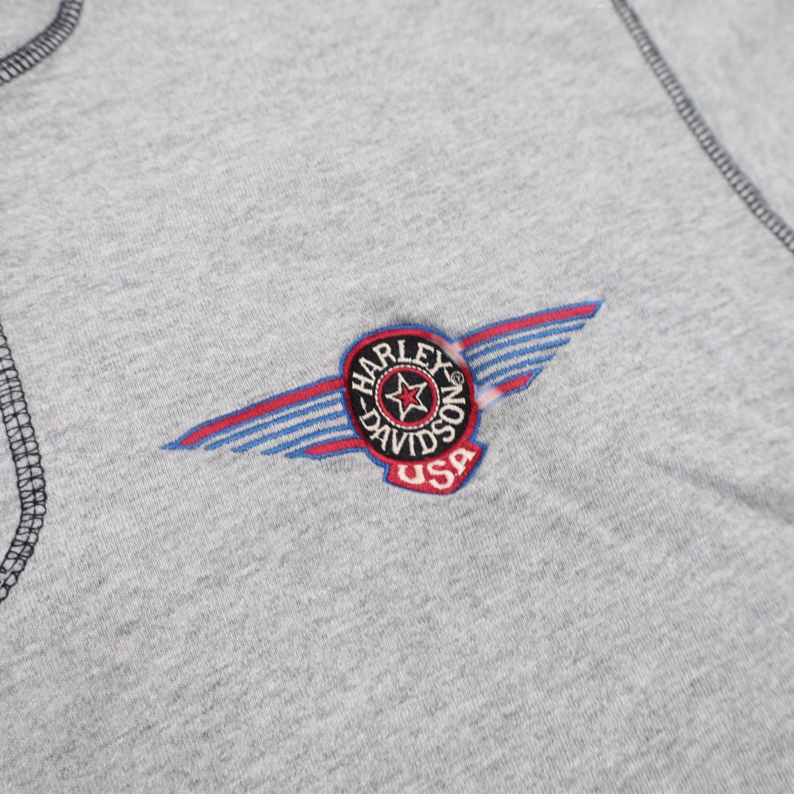 Harley Davidson × Vintage Vintage Harley Davidson USA Henley T Shirt Size US L / EU 52-54 / 3 - 5 Thumbnail