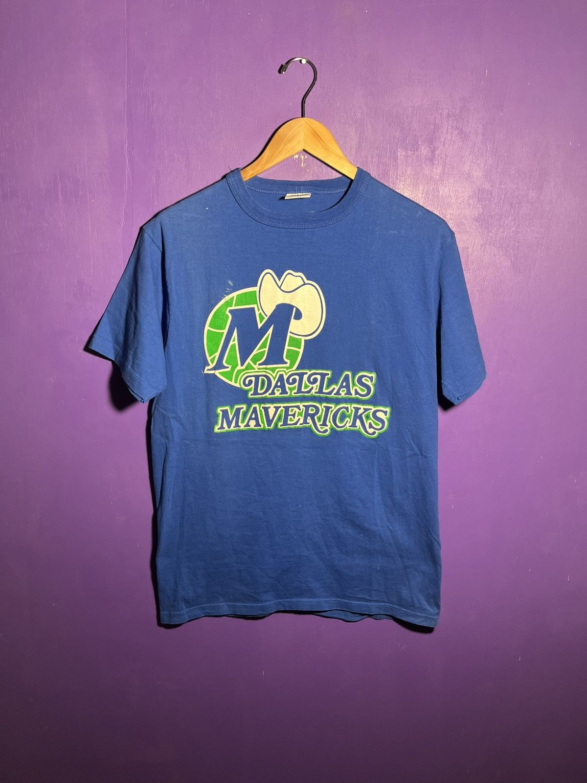 NBA × Starter × Vintage Vintage 80s Starter Dallas Mavericks logo t-shirt Size US M / EU 48-50 / 2 - 1 Thumbnail