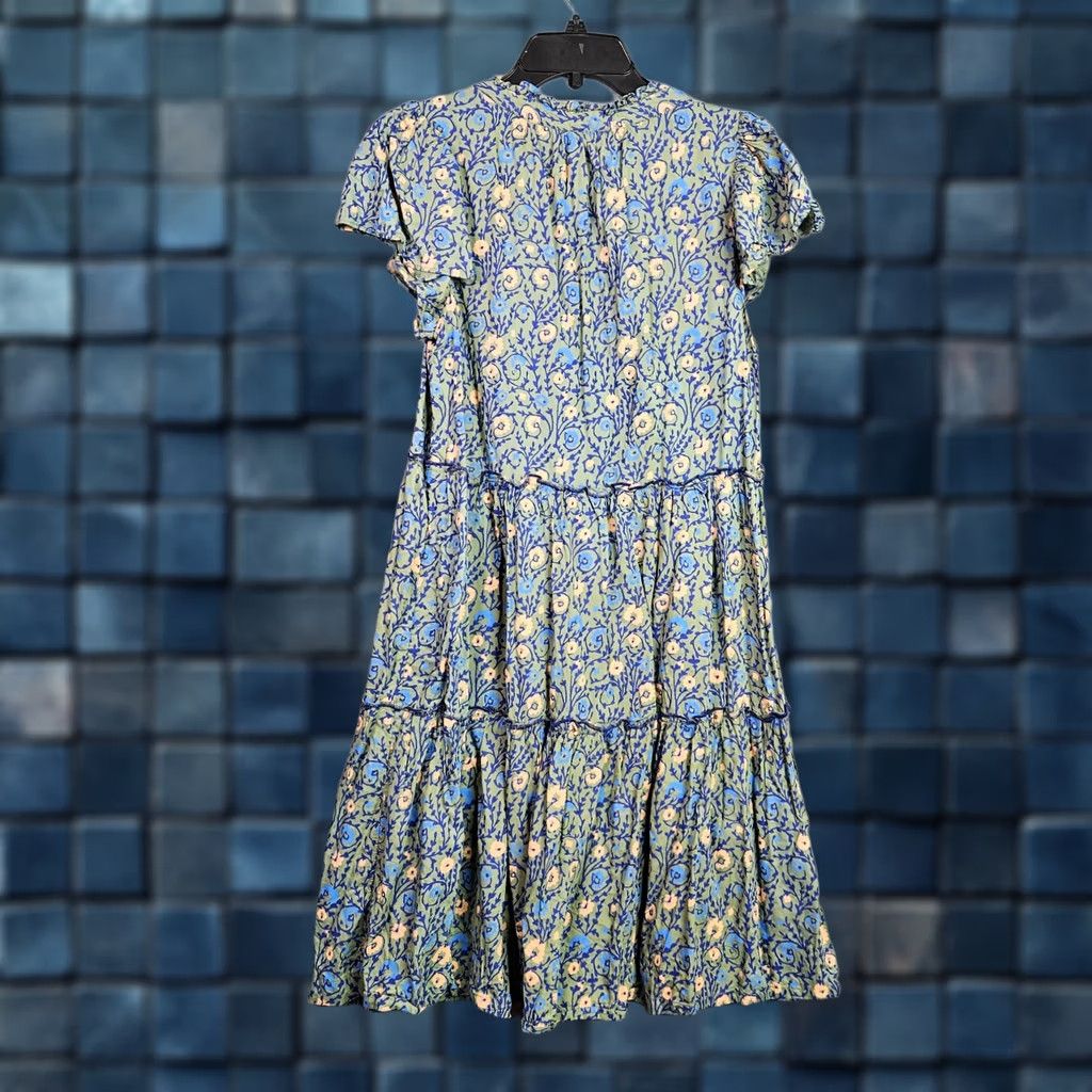 Anthropologie Anthropologie Women's V-Neck Ruffle Sleeve Mini Dress S Size S / US 4 / IT 40 - 1 Thumbnail