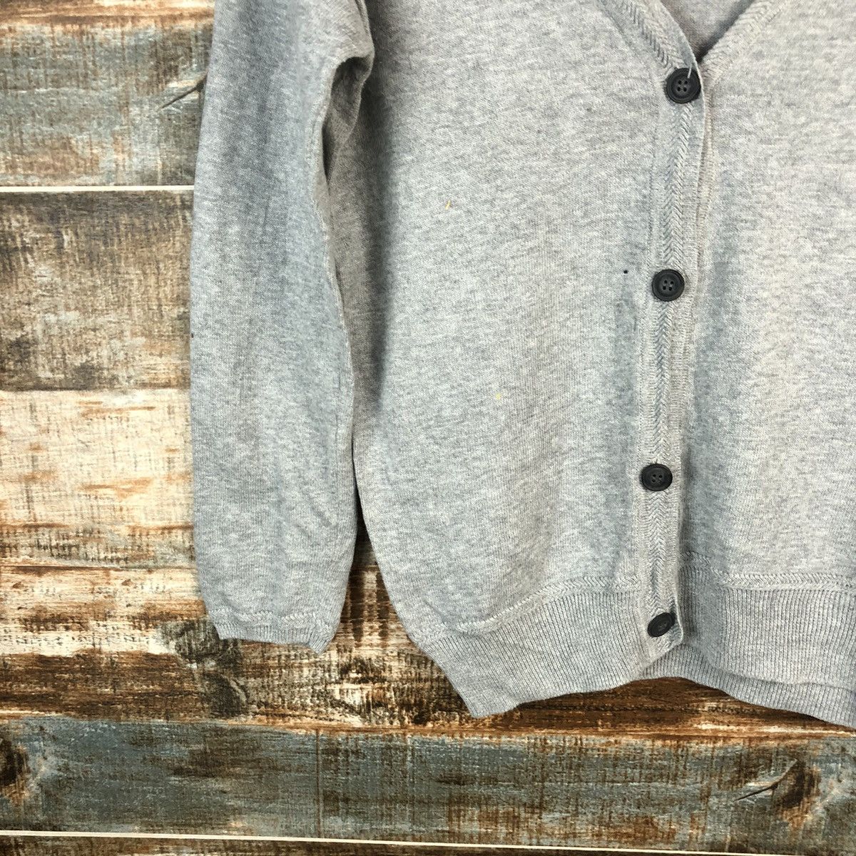 Japanese Brand In The Life Grey Cardigan Knitwear #A1580 Size M / US 6-8 / IT 42-44 - 7 Thumbnail