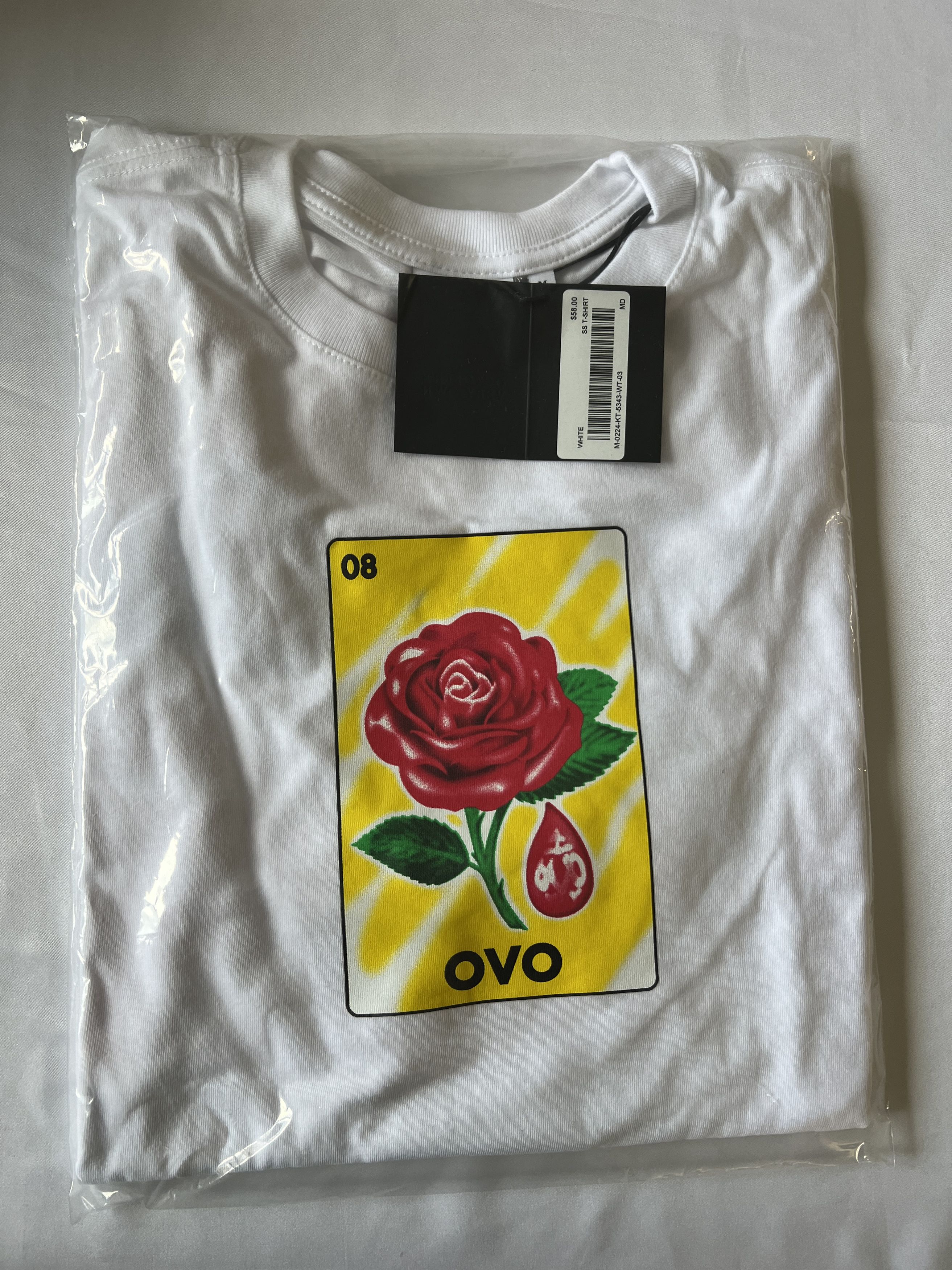 Drake *RARE* OVO SANDRA'S ROSE white T-SHIRT Size US M / EU 48-50 / 2 - 2 Thumbnail