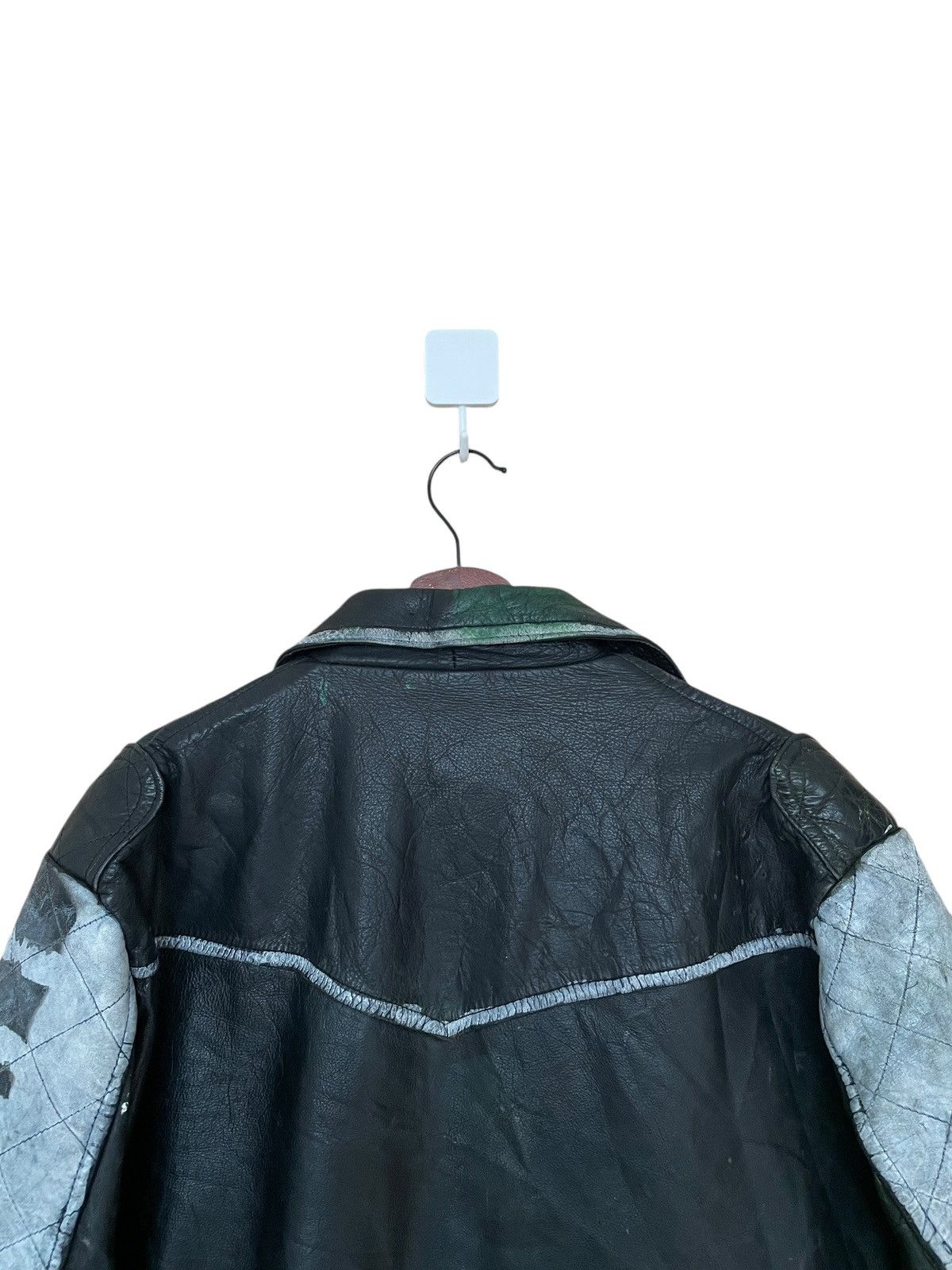 If Six Was Nine Vintage Japanese Brand Double Collar Leather Jacket 1990s Size US M / EU 48-50 / 2 - 4 Thumbnail