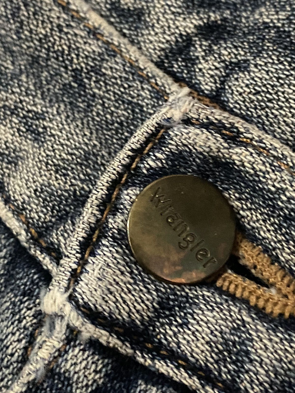 If Six Was Nine Vintage Wrangler Western Denim Flared Jeans Size US 30 / EU 46 - 9 Thumbnail