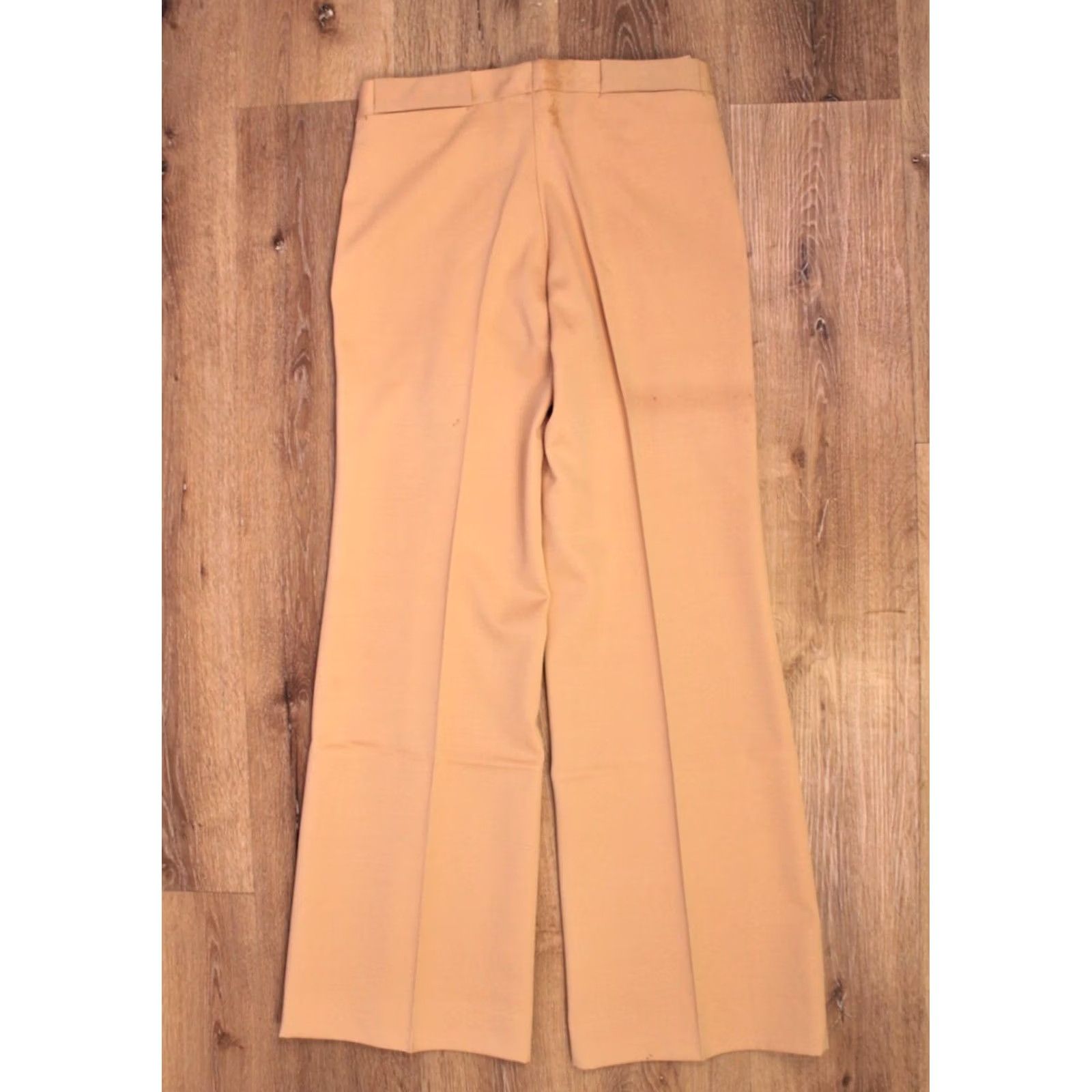 Bell VINTAGE Men's VTG NOS 1970s Khaki Flare Pants 32x32.5 70s Disco Bell Bottoms Male Size US 32 / EU 48 - 3 Thumbnail