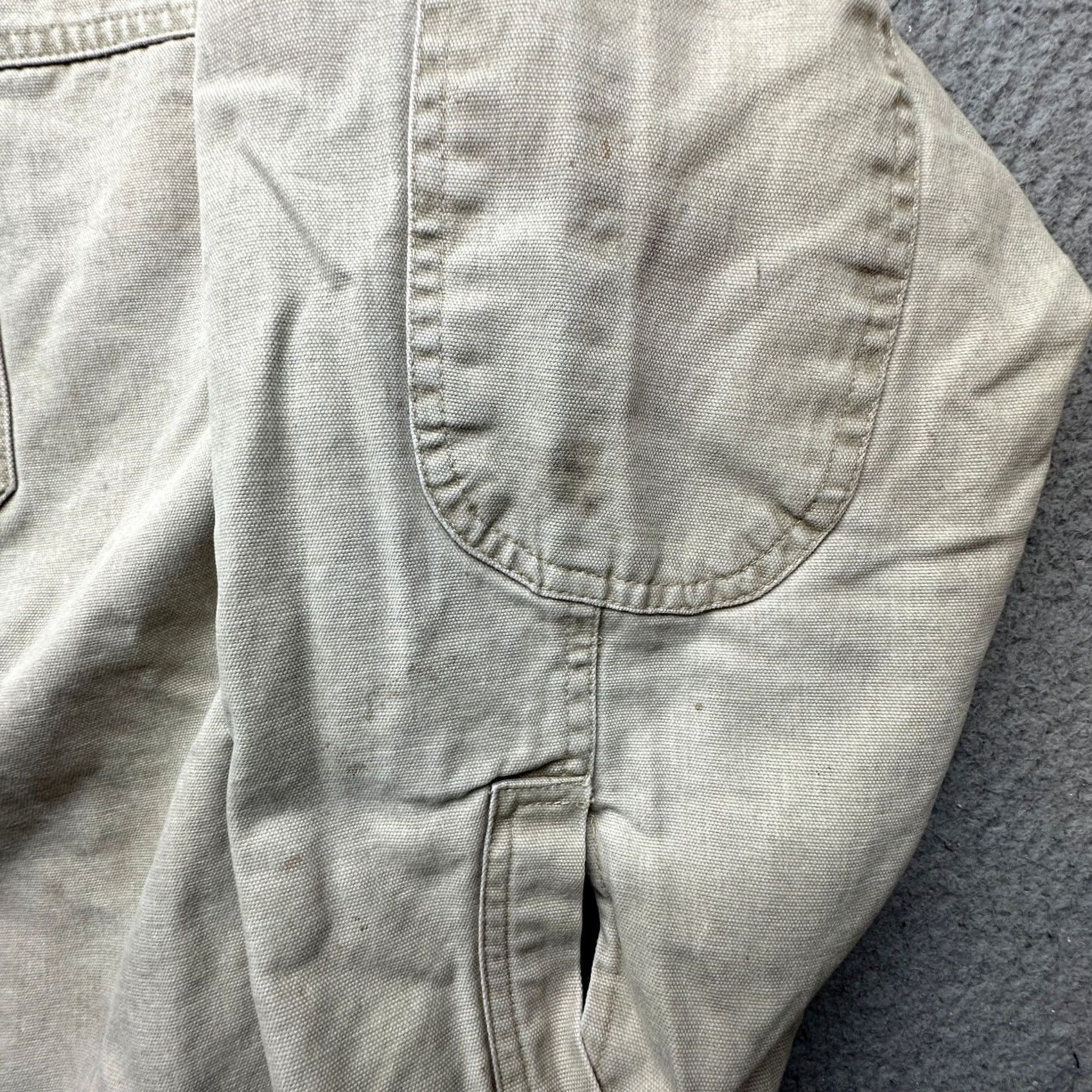 Izod VINTAGE Izod Heavy Duty Duck Canvas Lined Work Shirt Mens XL Beige Long Sleeve Size US XL / EU 56 / 4 - 7 Thumbnail