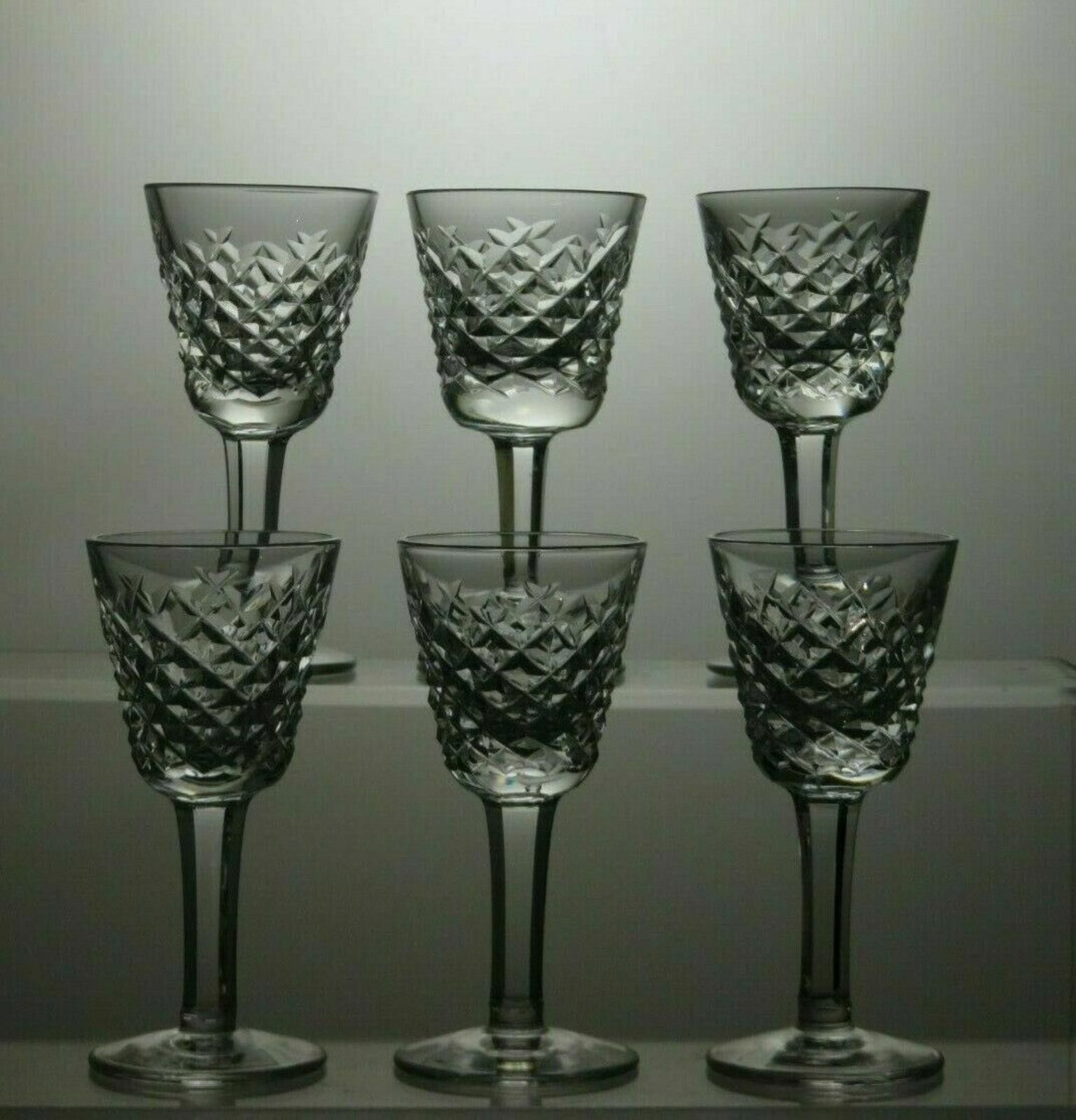 Other Waterford Crystal Alana Cut Liqueur Set Of 6 Glasses 3 1/2" Size ONE SIZE - 5 Thumbnail