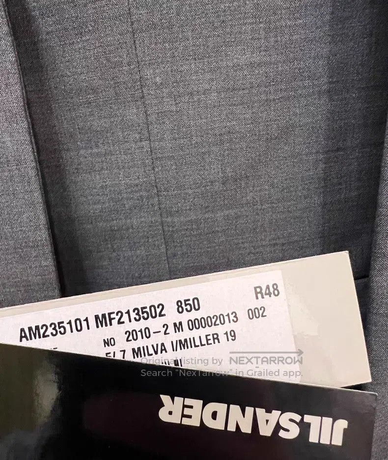 Jil Sander Jil Sander size 48 Men's grey suit suit Size 48S - 8 Thumbnail