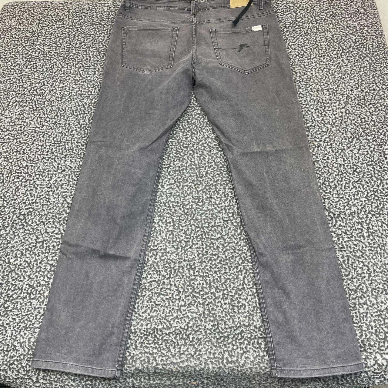 Other Footprint Manufacture Jeans Men 36x33 Gray Denim Pants Size US 36 / EU 52 - 2 Thumbnail