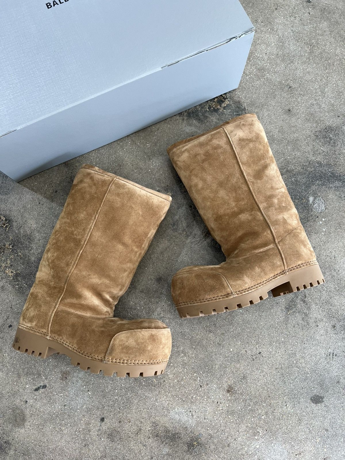 Balenciaga Alaska Fur High Boot