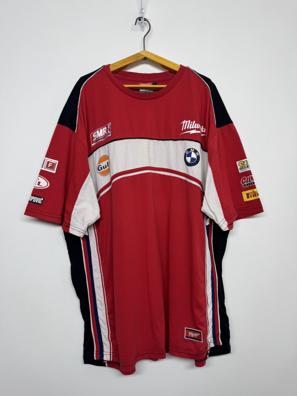 BMW Vintage Bmw Milwaukee Racing Motosport Clinton T-shirt Size US XXL / EU 58 / 5 - 6 Thumbnail