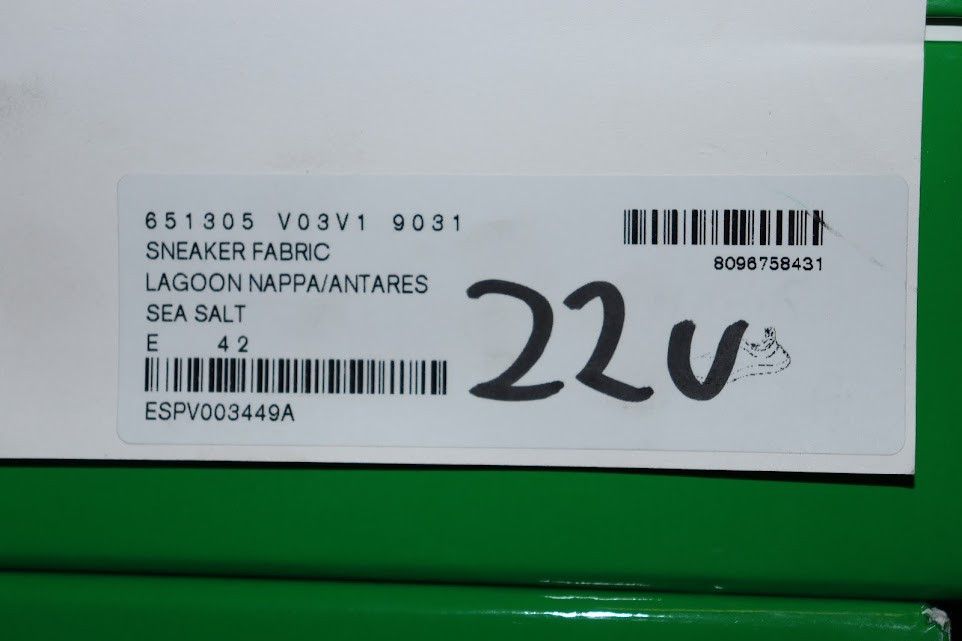 Bottega Veneta o1rshd1 Lagoon Nappa/Antares Fabric Sneakers in Sea salt Size US 9 / EU 42 - 3 Thumbnail