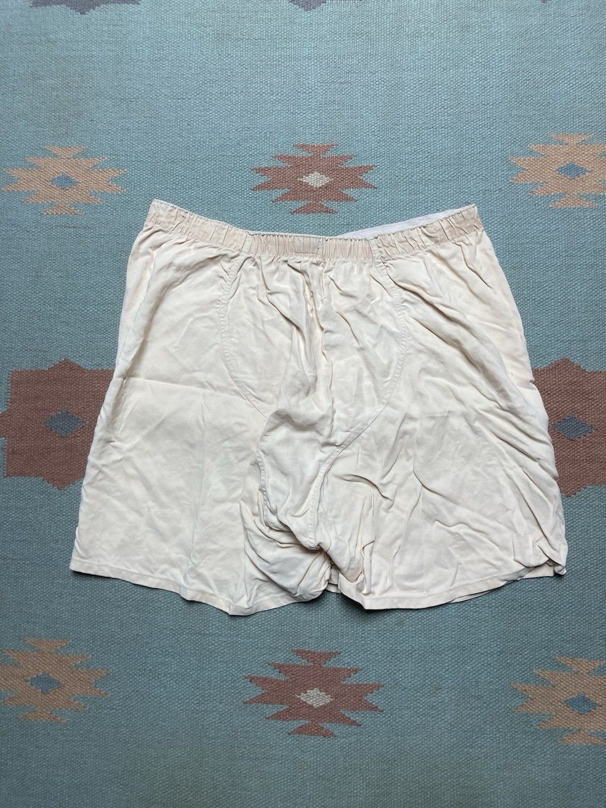 Vintage 1940s reliance MFG no tare boxer shorts rayon gym WWII 31 Size US 31 - 8 Thumbnail