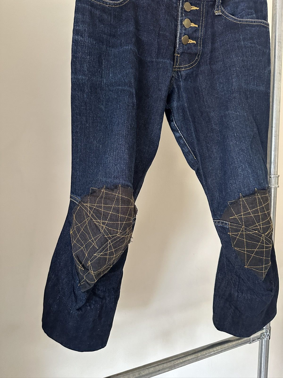 Christopher Nemeth 1990s Christopher Nemeth Knee-patch Jeans Size US 30 / EU 46 - 2 Thumbnail