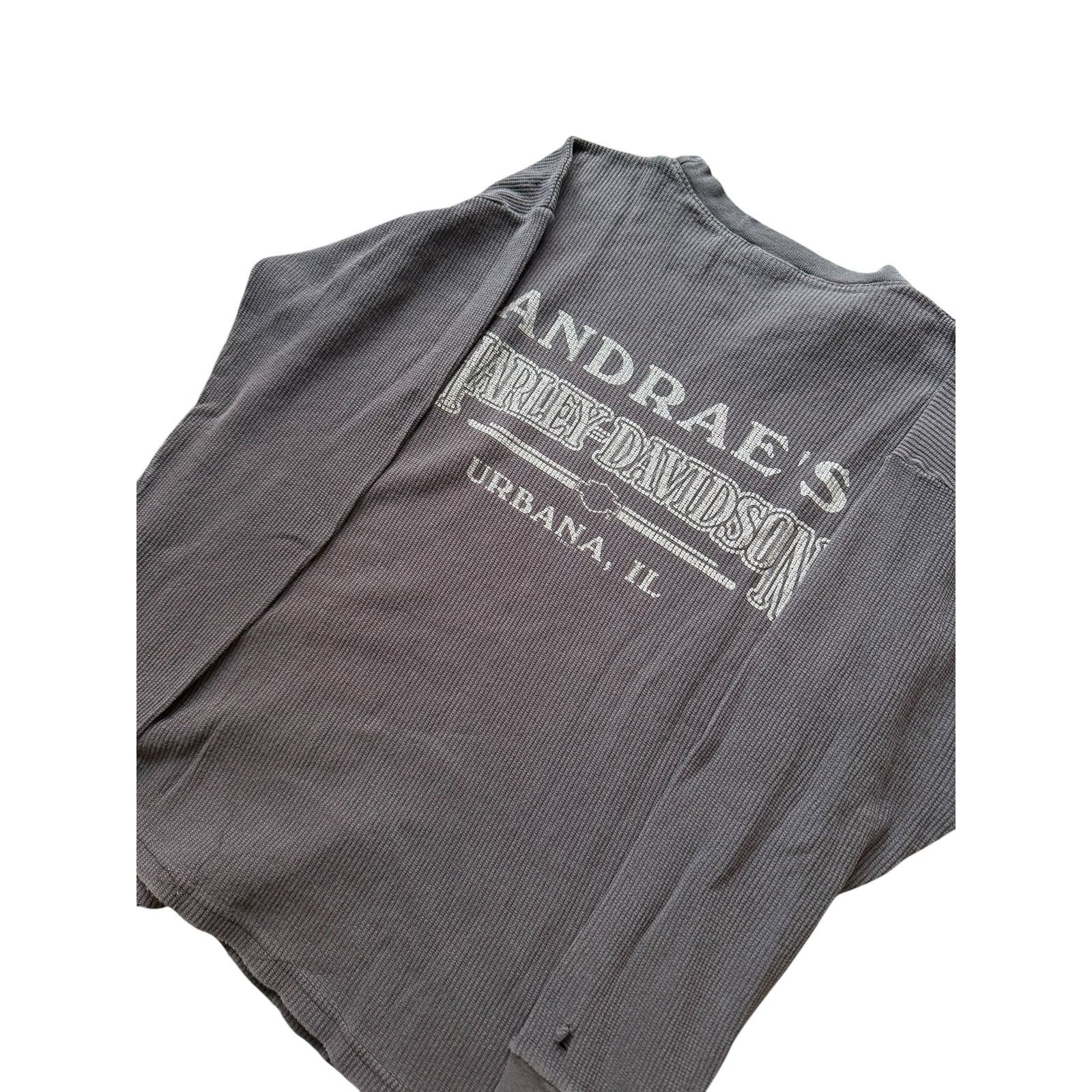 Harley Davidson Distressed Harley Davidson Thermal Eagle Flame Long Sleeve Size US XXL / EU 58 / 5 - 8 Thumbnail