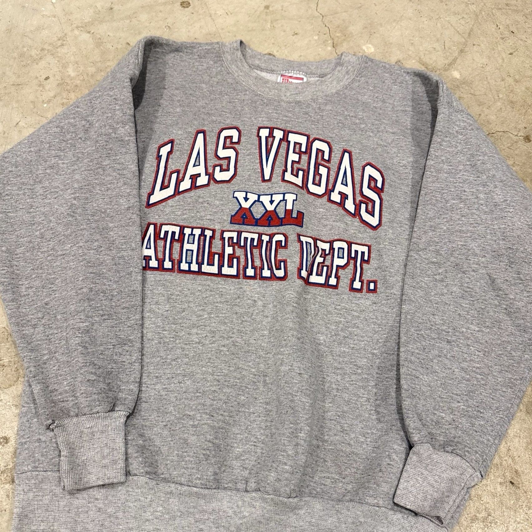 Vintage VINTAGE Las Vegas Athletic Dept Sweatshirt Crewneck Mens Medium Gray Sweatshirt M Gray Mens Size US M / EU 48-50 / 2 - 4 Thumbnail