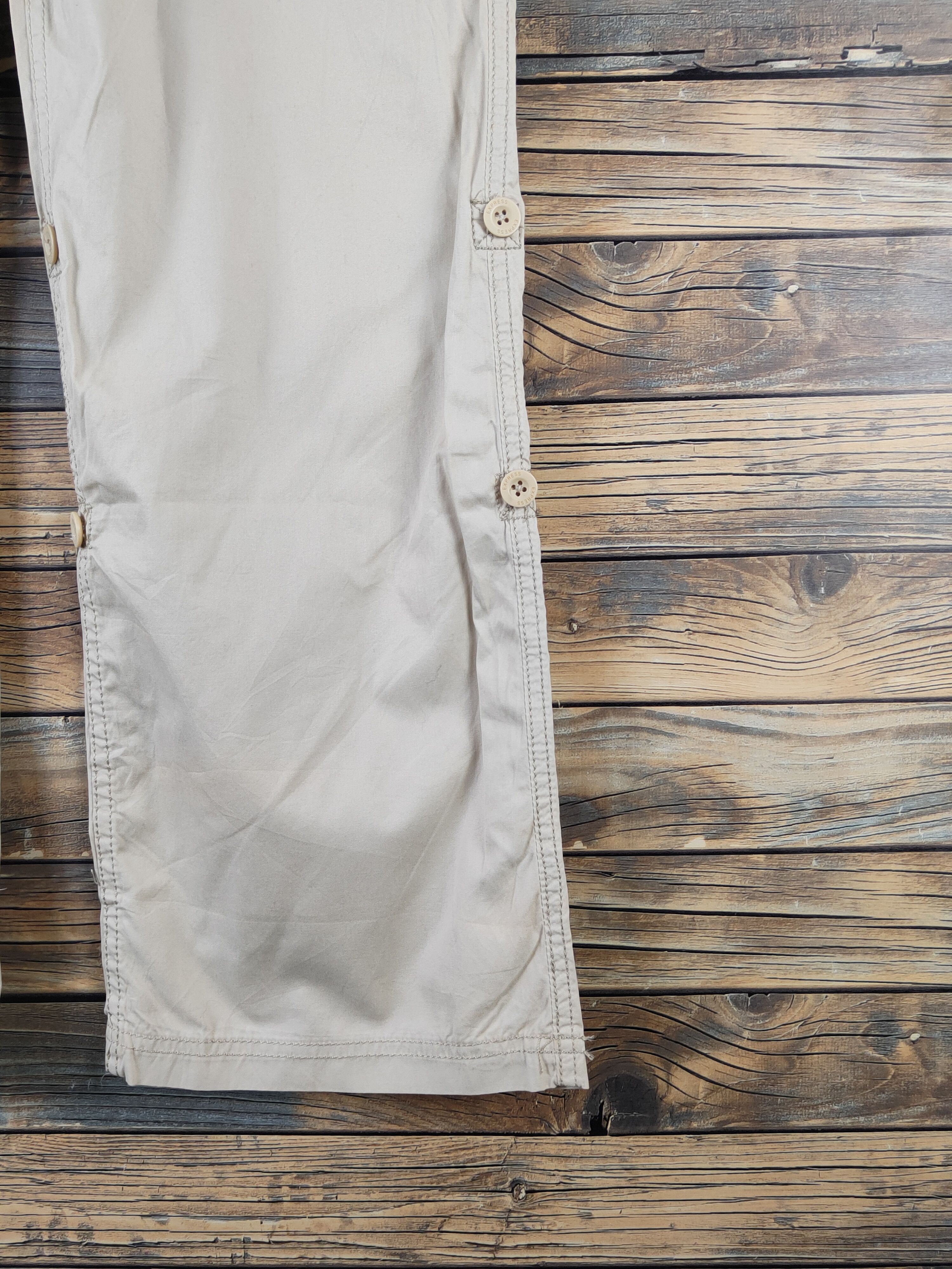 Japanese Brand DL Express Ivory Multipocket Tactical Cargo Pants #1344 Size 28" / US 6 / IT 42 - 6 Thumbnail