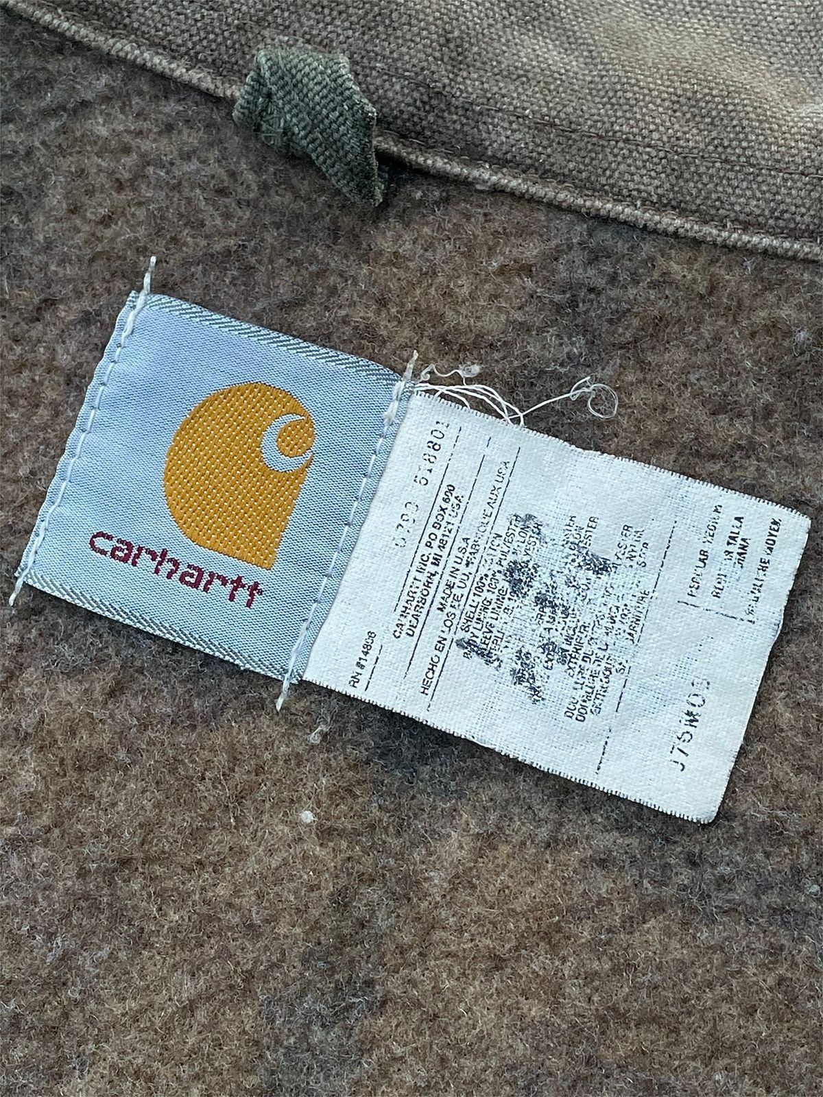 Carhartt Vintage Faded Army Green Carhartt Detroit Jacket J76-MOS🌵 Size US M / EU 48-50 / 2 - 5 Thumbnail