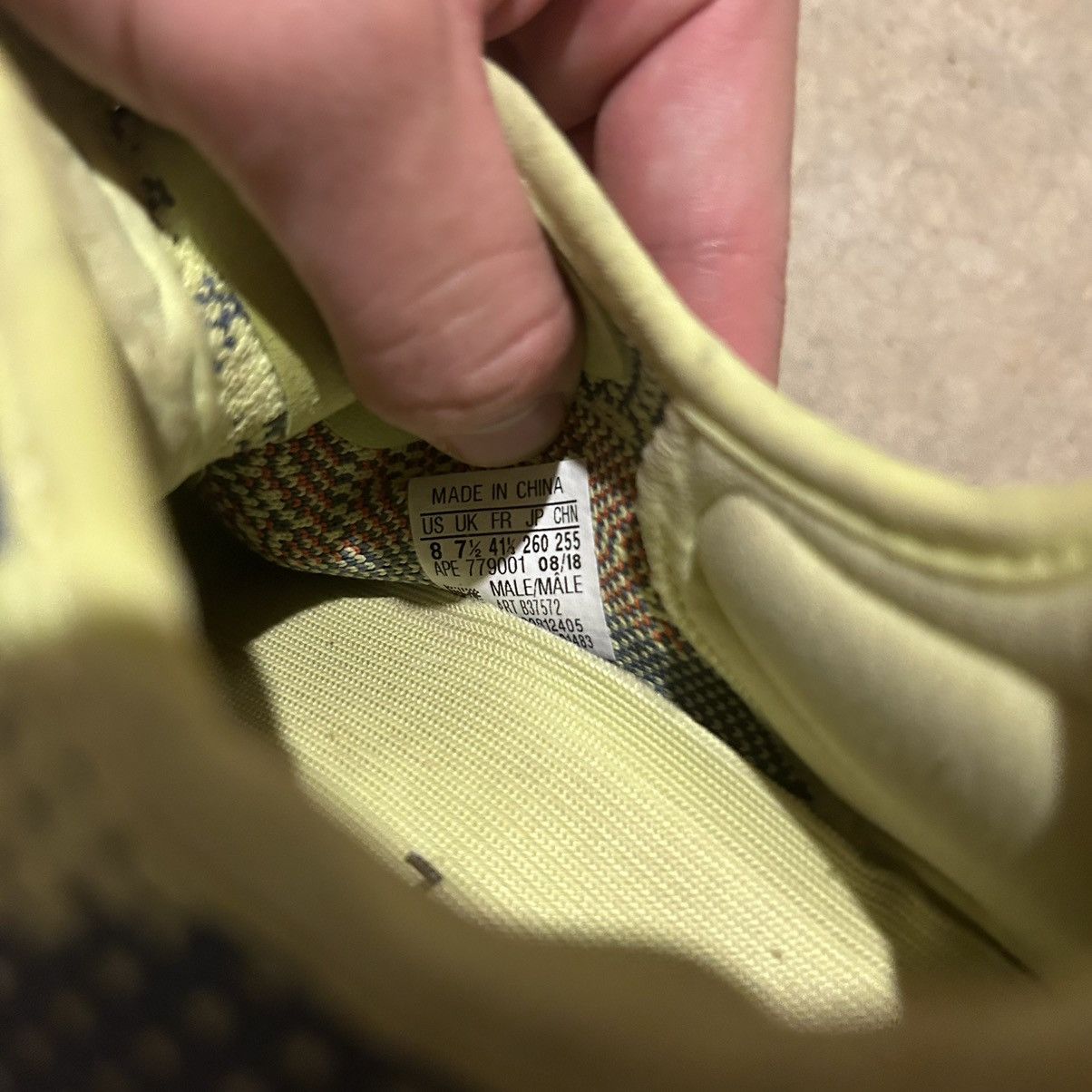 Adidas × Kanye West × Yeezy Adidas Yeezy Boost 350 V2 Semi Frozen Yellow 2017 US 8 Size US 8 / EU 41 - 10 Thumbnail