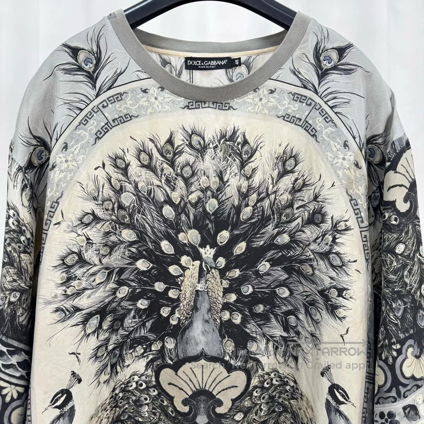 Dolce & Gabbana Dolce&Gabbana Runway Peacock Silk Short-Sleeve. Size US M / EU 48-50 / 2 - 6 Thumbnail
