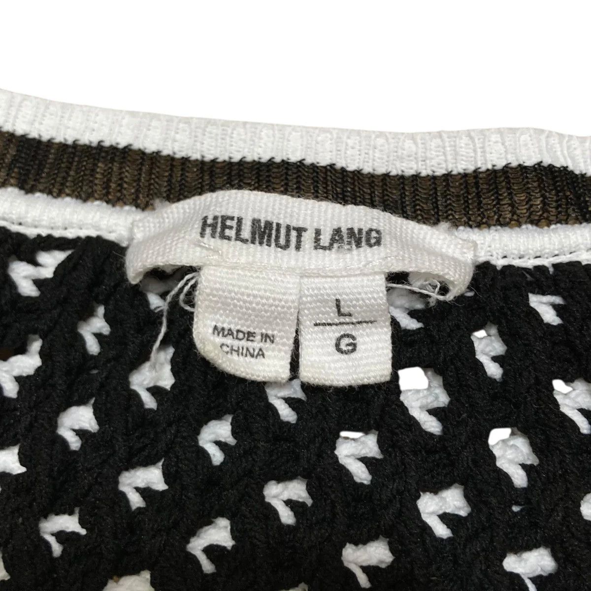 Helmut Lang Mesh Knit Sweater Size L / US 10 / IT 46 - 3 Thumbnail