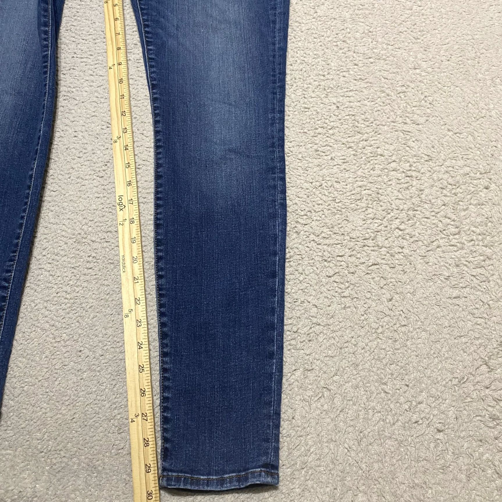Vintage KUT from the Kloth Jeans Womens 6 Blue Denim Toothpick Skinny Dark Wash Mid Rise Jeans New title Size 28" / US 6 / IT 42 - 6 Thumbnail