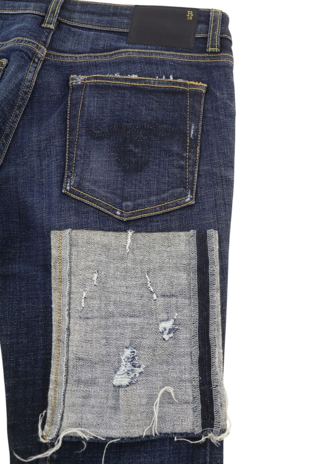 R13 KATE 27 Skinny Cuff Howell Indigo Ankle Cropped 85427 Size 27" / US 4 / IT 40 - 6 Thumbnail
