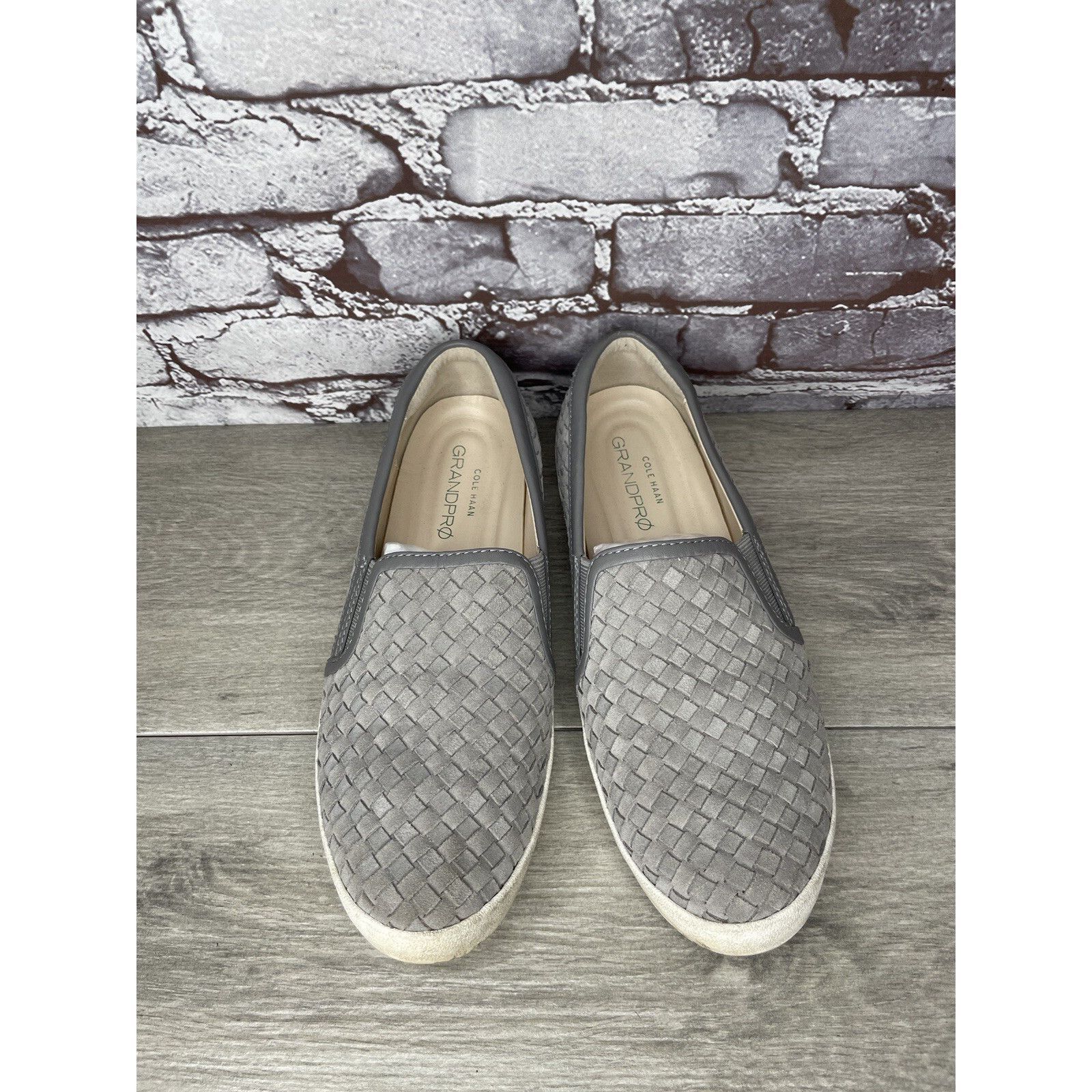 Cole Haan Cole Haan Grand Pro Gray Woven Suede Leather Slip On Shoes W Size US 11 / IT 41 - 11 Thumbnail