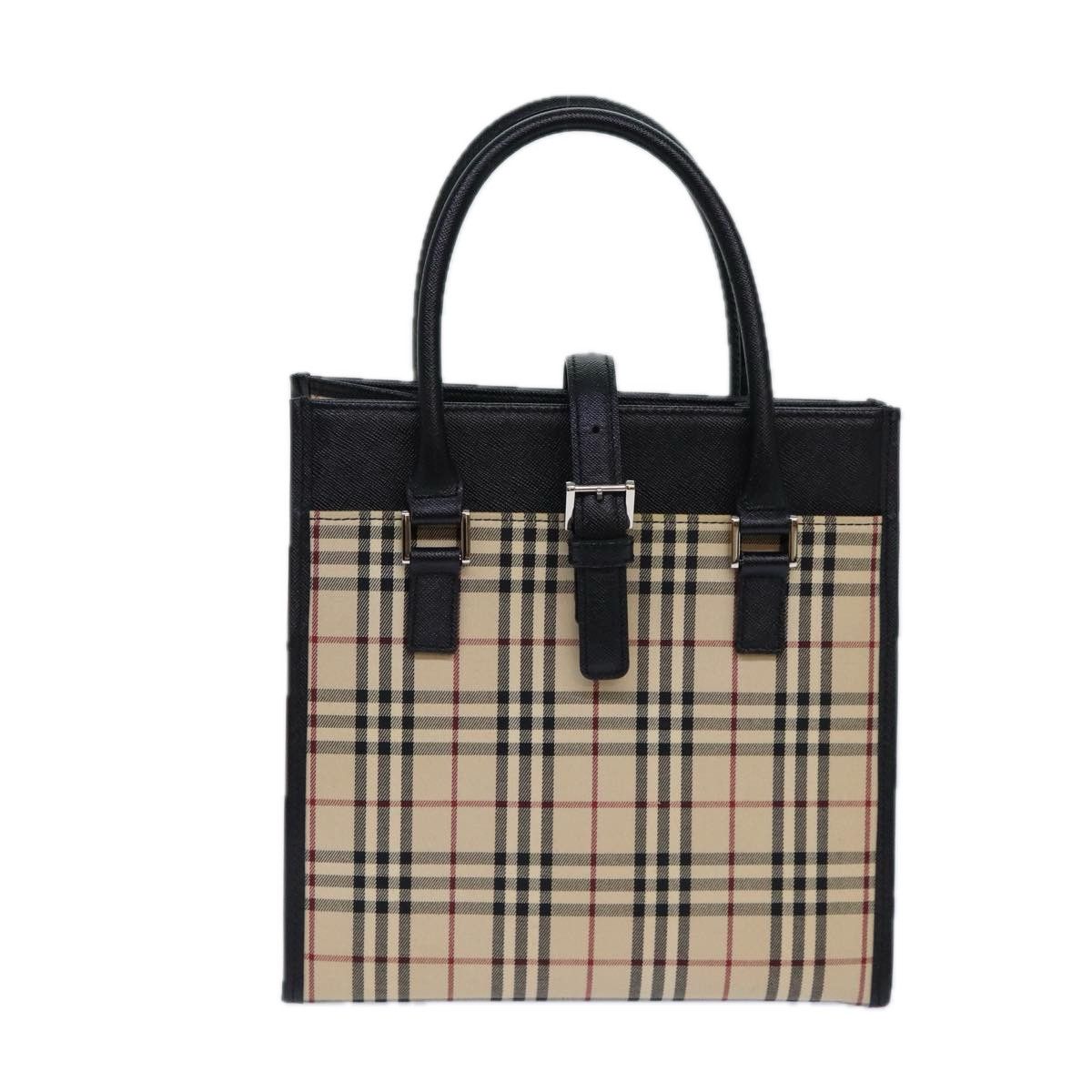 Burberry Nova Check Beige Canvas Handbag (Pre-Owned) Size ONE SIZE - 1 Thumbnail