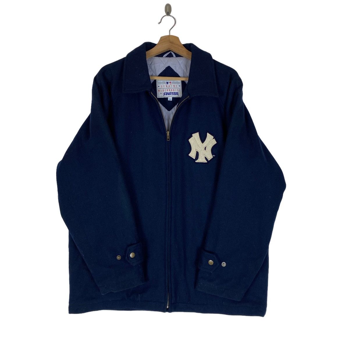 Starter ✨Vintage 90's New York Yenkees by Starter wool zipper jacket Size US M / EU 48-50 / 2 - 9 Thumbnail