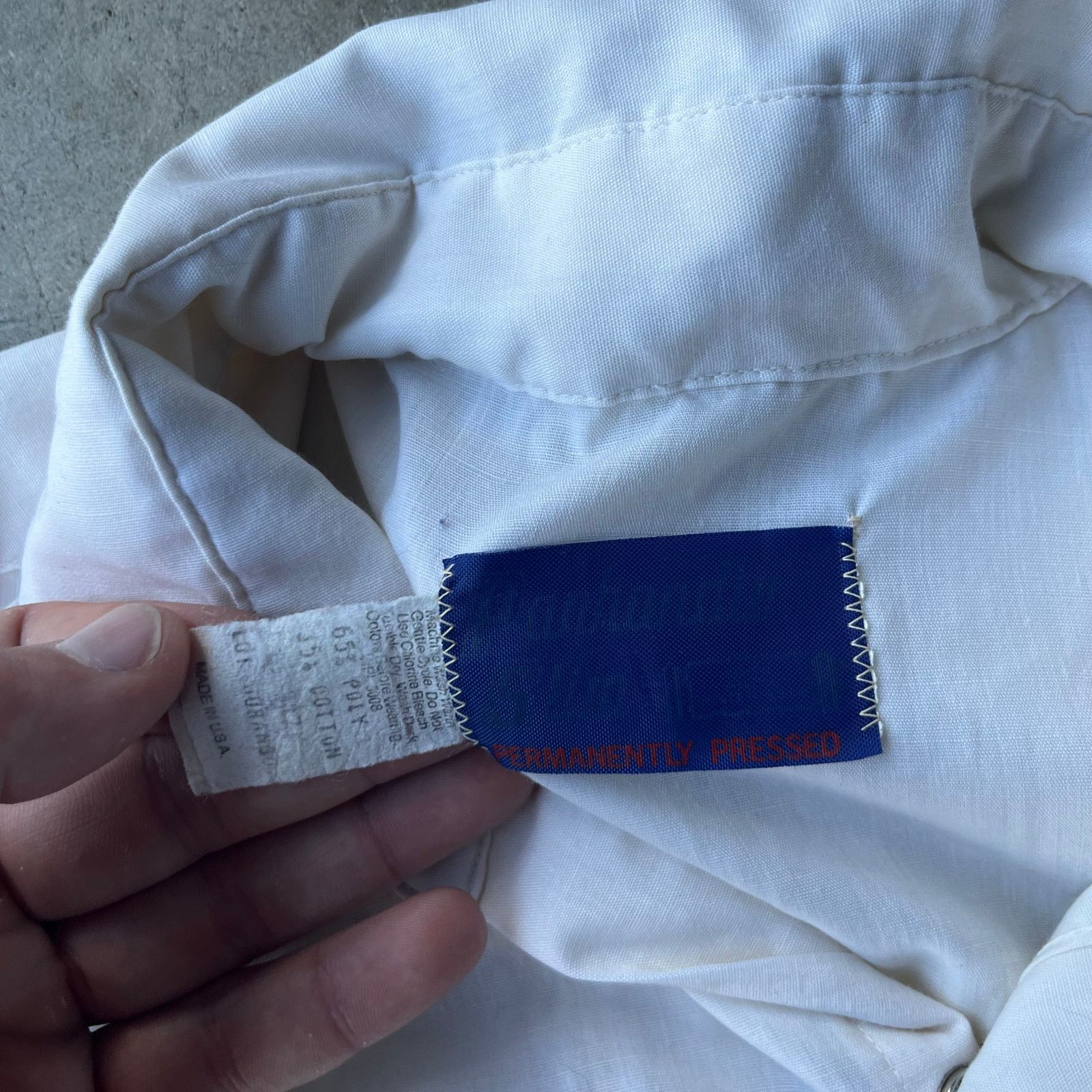 Vintage VTG PANHANDLE SLIM PEARLSNAP BUTTONDOWN SHIRT MENS XL WHITE Size US XL / EU 56 / 4 - 4 Thumbnail
