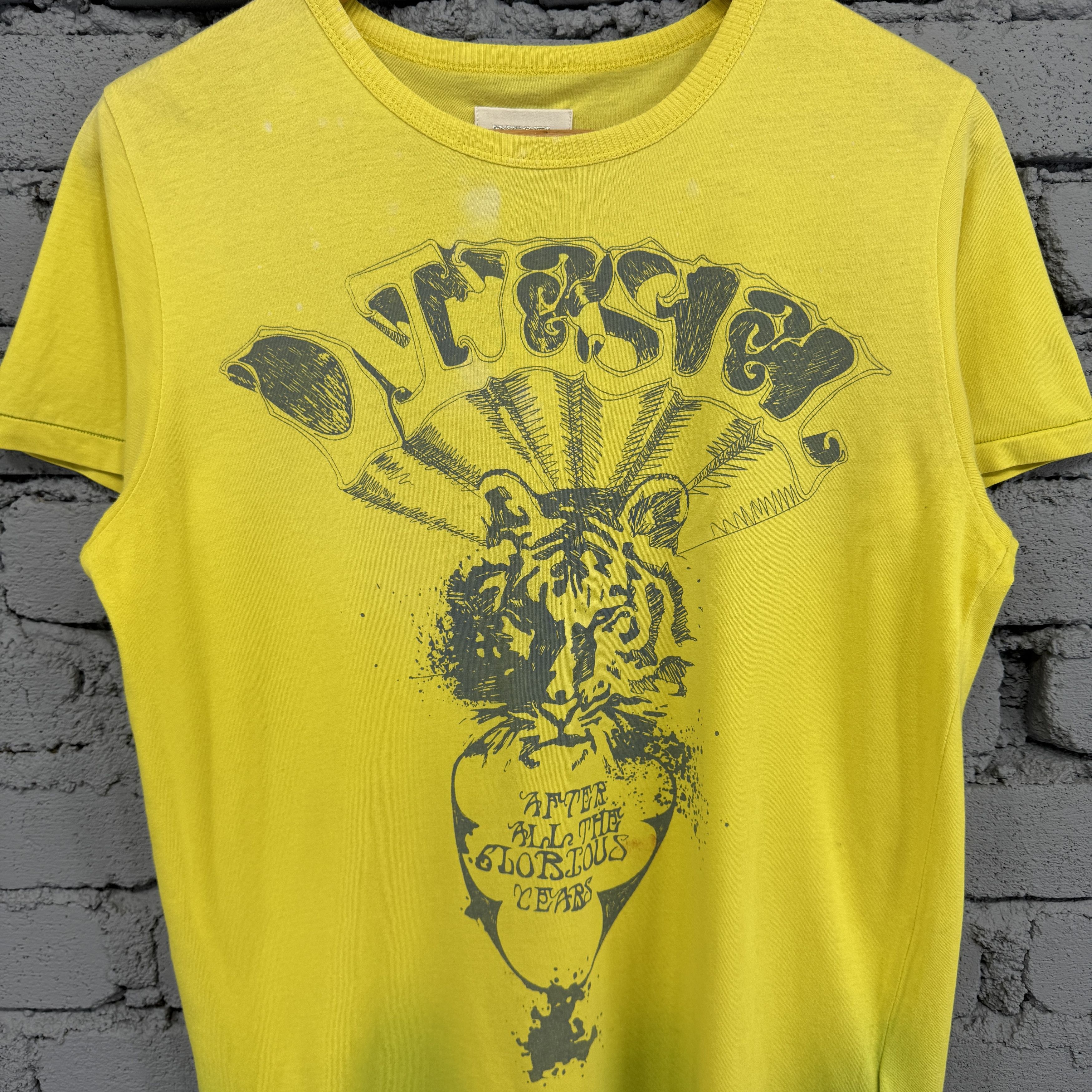Diesel Rare Vintage Diesel Tiger Graphic Tshirt Size US XL / EU 56 / 4 - 3 Thumbnail