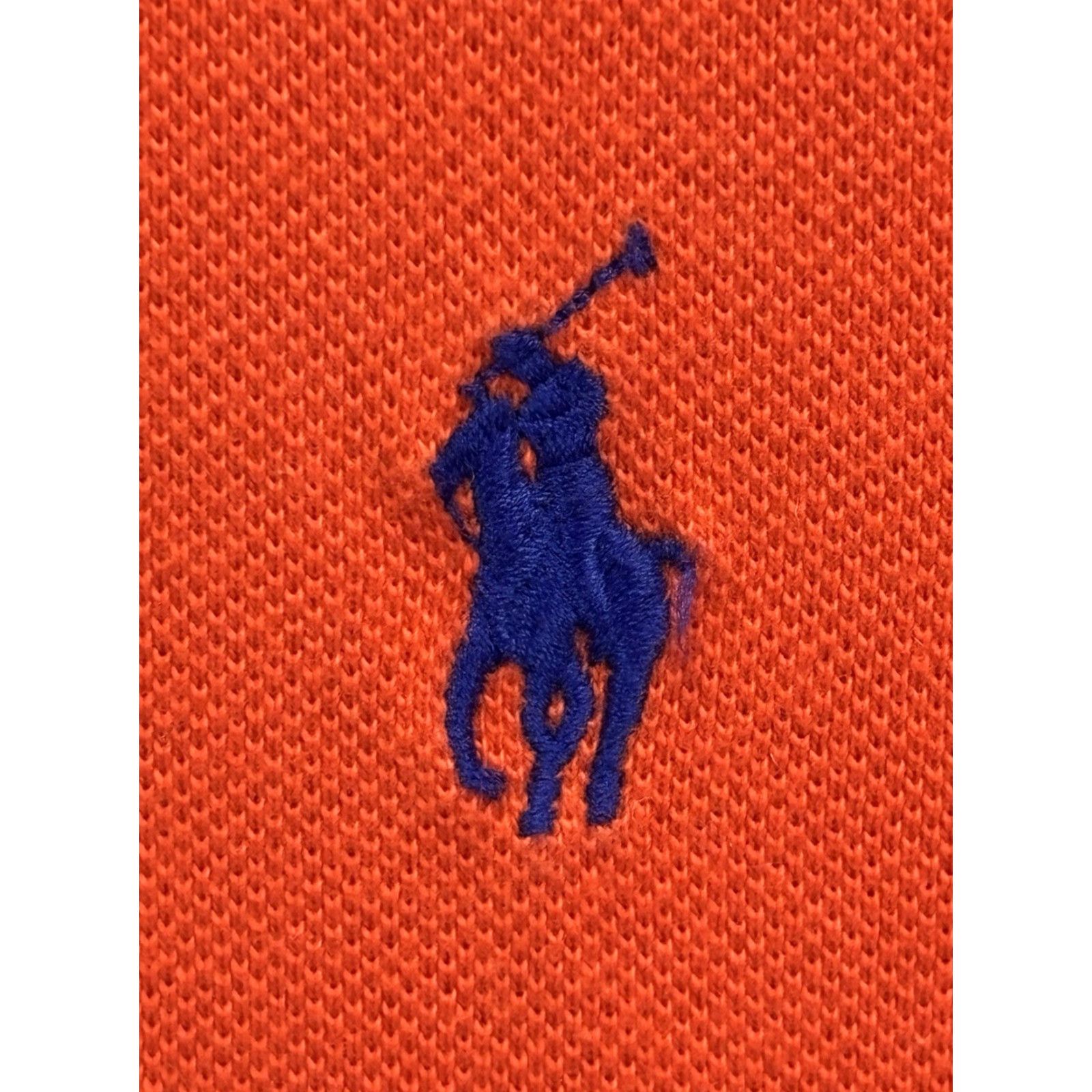 Polo Ralph Lauren VINTAGE Polo Ralph Lauren Sweater Men’s XL Orange Crew Neck Pony Logo Distressed 90s Size US XL / EU 56 / 4 - 3 Thumbnail