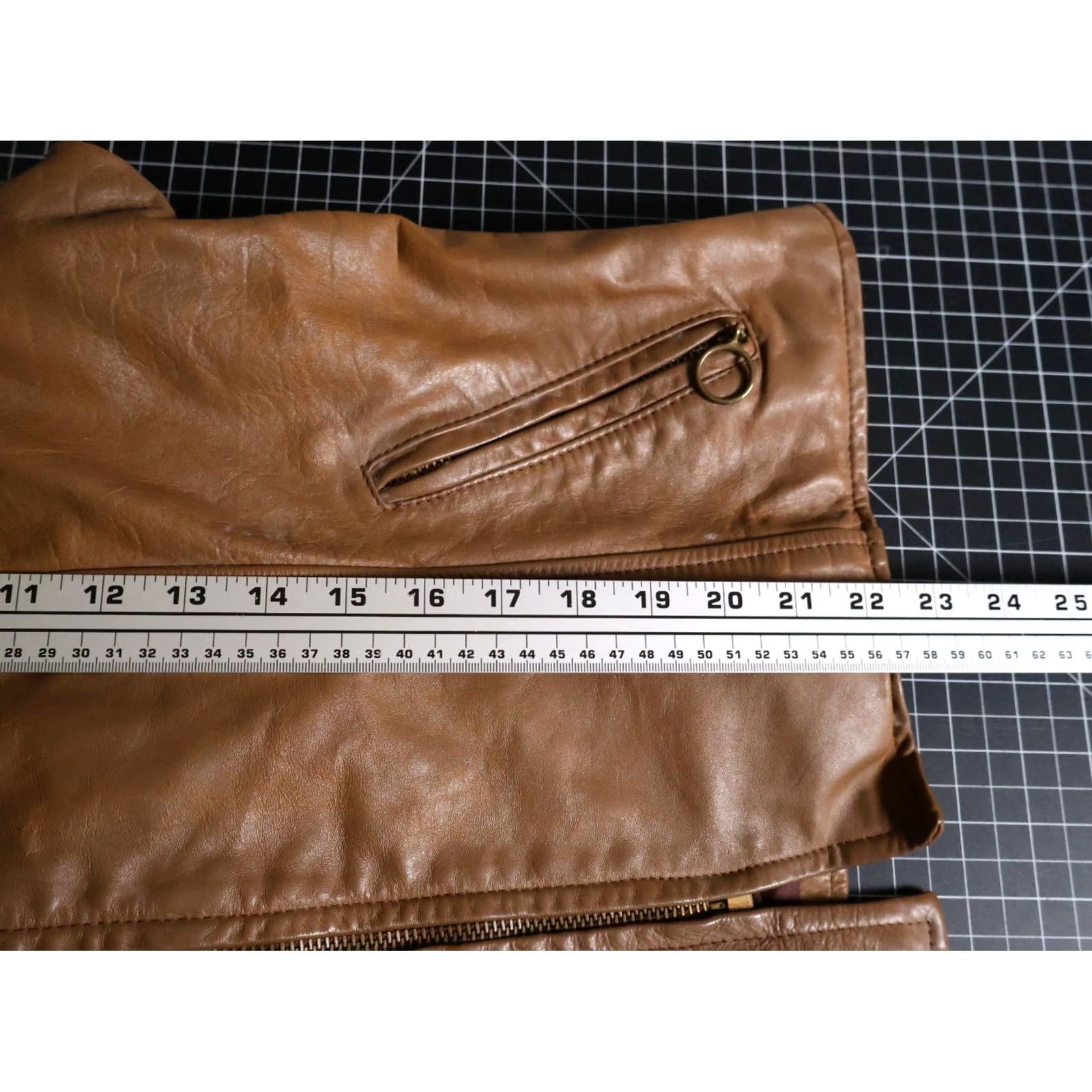 Brooks VINTAGE Brooks Sportswear Jacket Men's 40 (Medium) Brown Harley Patch Leather 60s Size US M / EU 48-50 / 2 - 7 Thumbnail