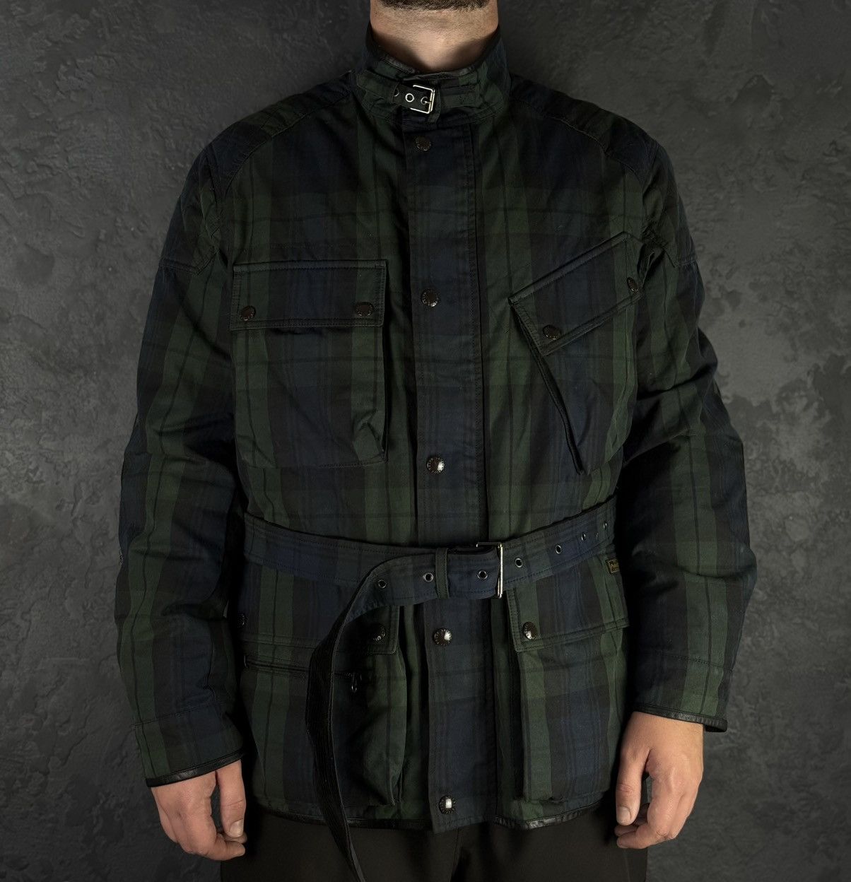Polo Ralph Lauren Vintage Polo Ralph Lauren Mens Waxed Belted Motorcycl Jacket Size US XL / EU 56 / 4 - 2 Thumbnail