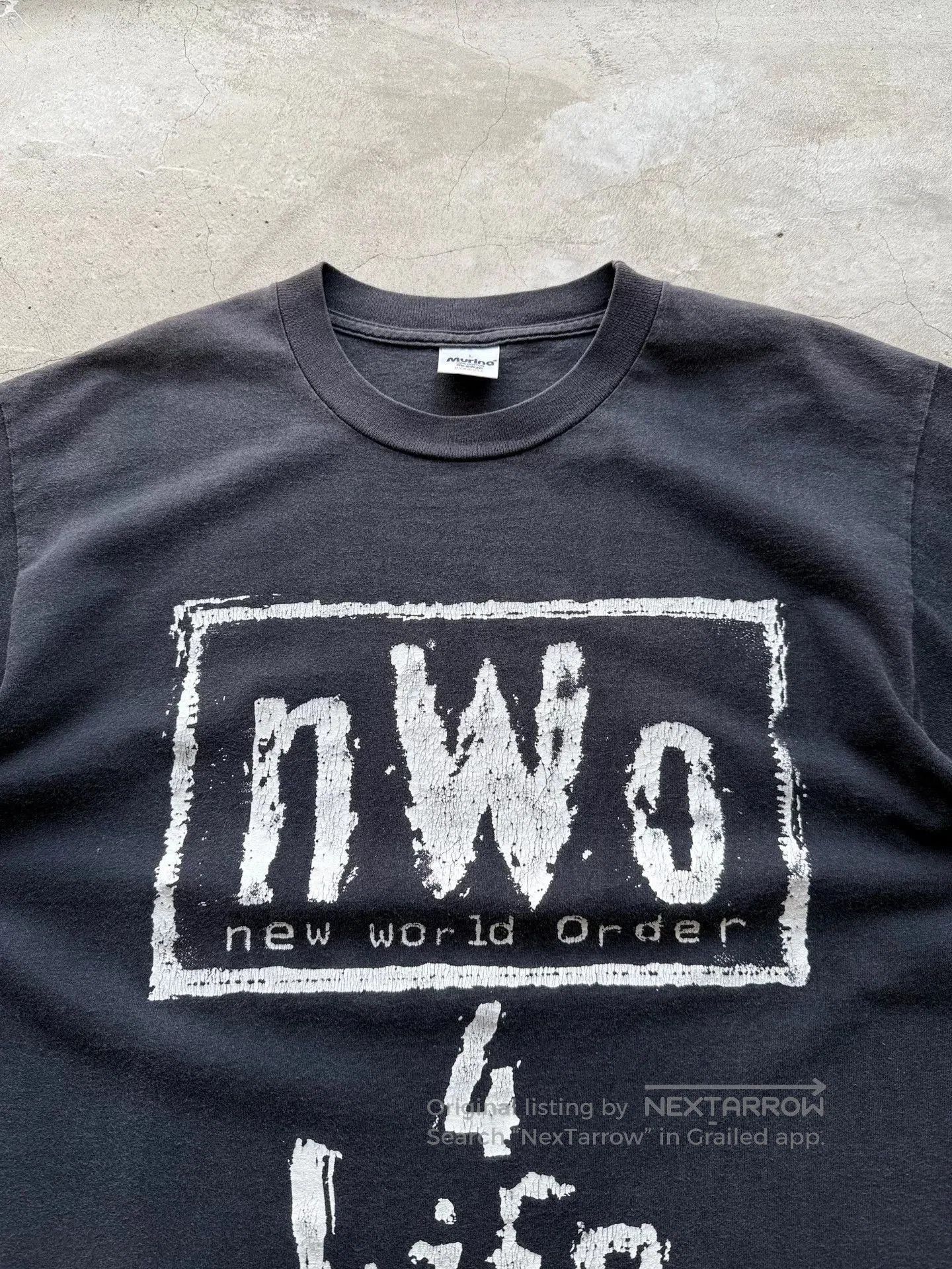 Vintage Vintage 90s NWO 4 Life WWE Tee. Size US L / EU 52-54 / 3 - 3 Thumbnail
