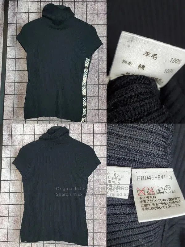 Burberry Burberry Black Wool Turtleneck Knit Top. Size S / US 4 / IT 40 - 4 Thumbnail
