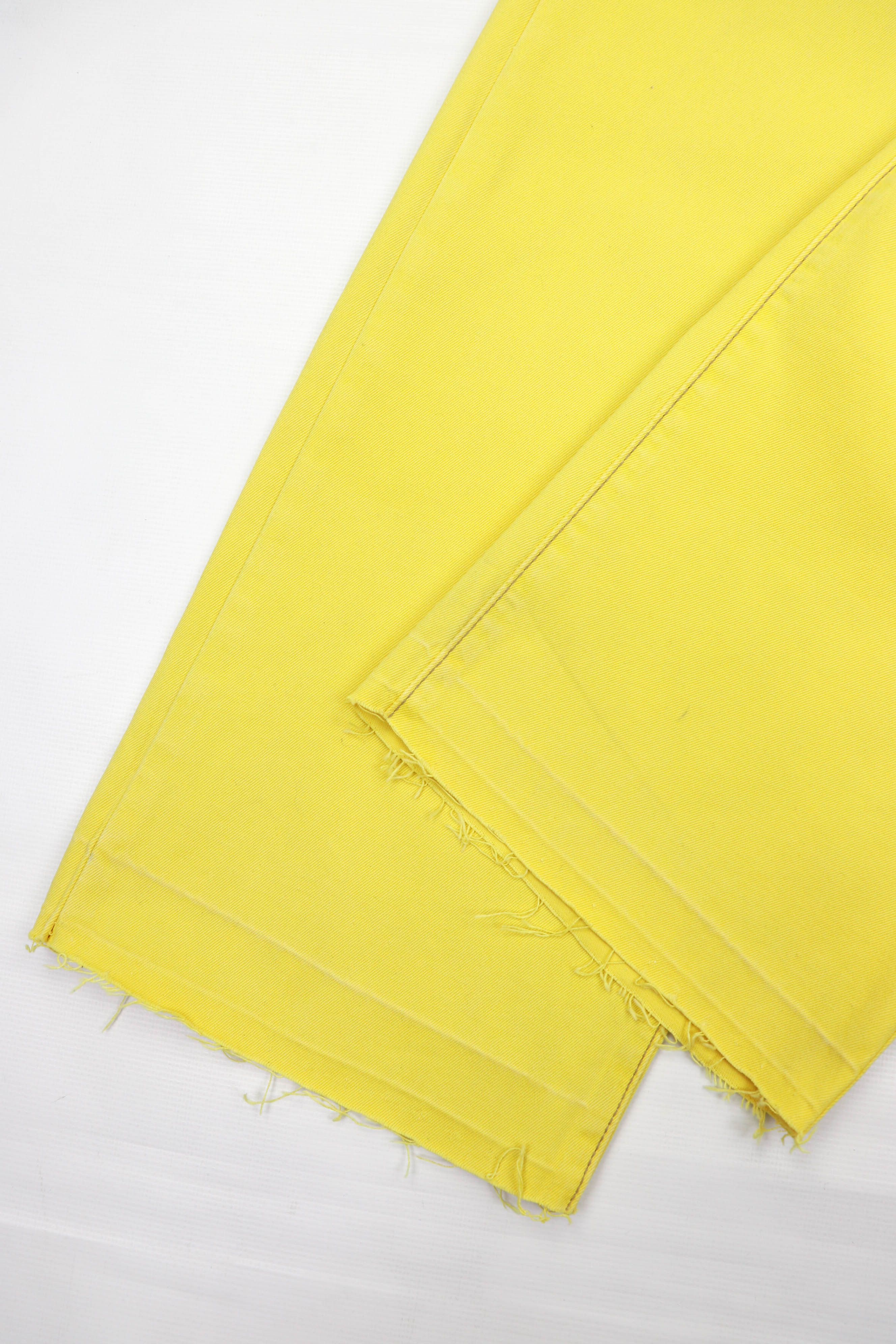 Diesel Diesel Vintage 90s Made in Italy Yellow Cheyenne Denim Jeans Size US 30 / EU 46 - 15 Thumbnail