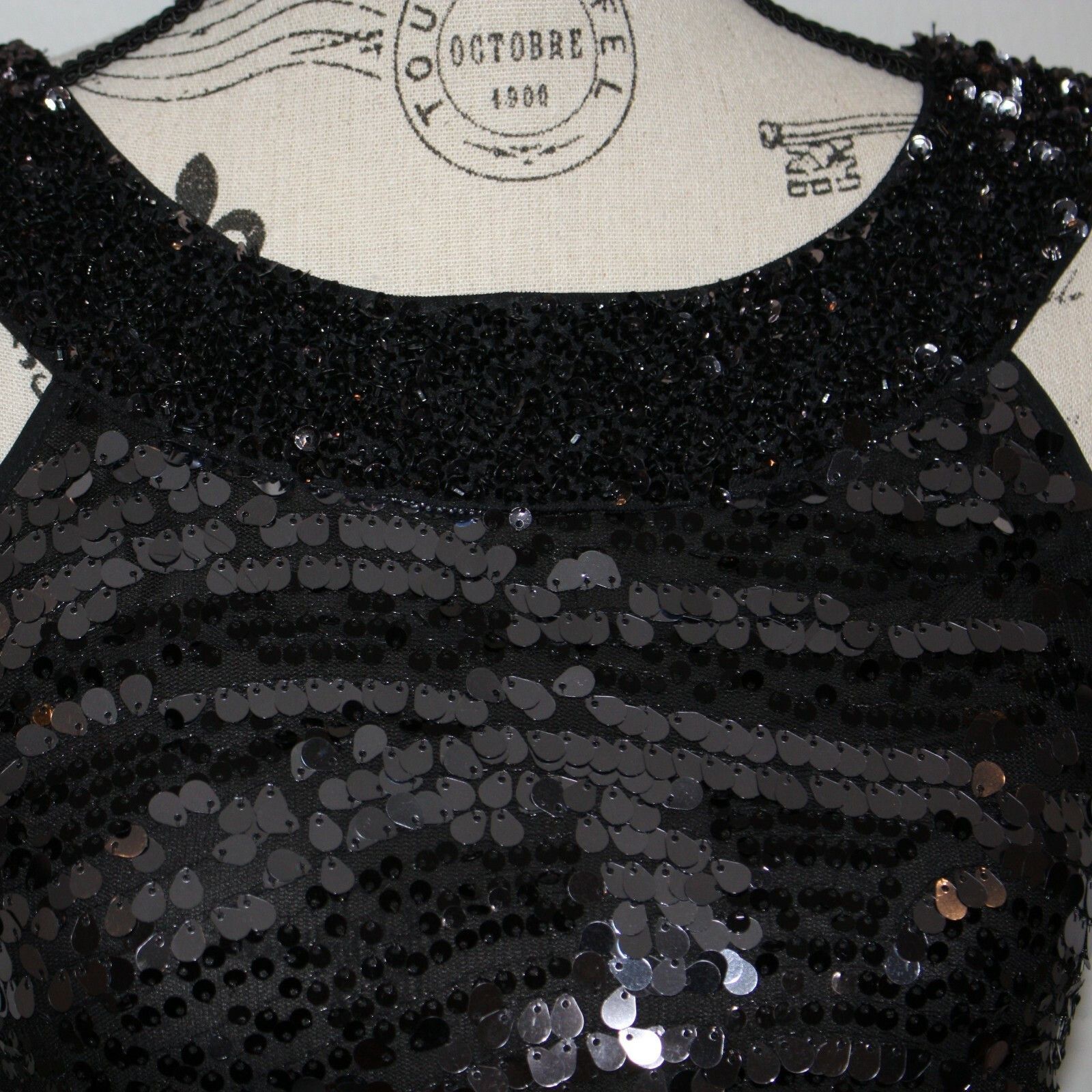 Rachel Zoe Irene Irena Black Sequined Shift Dress in size M NWT $525 Size M / US 6-8 / IT 42-44 - 9 Thumbnail