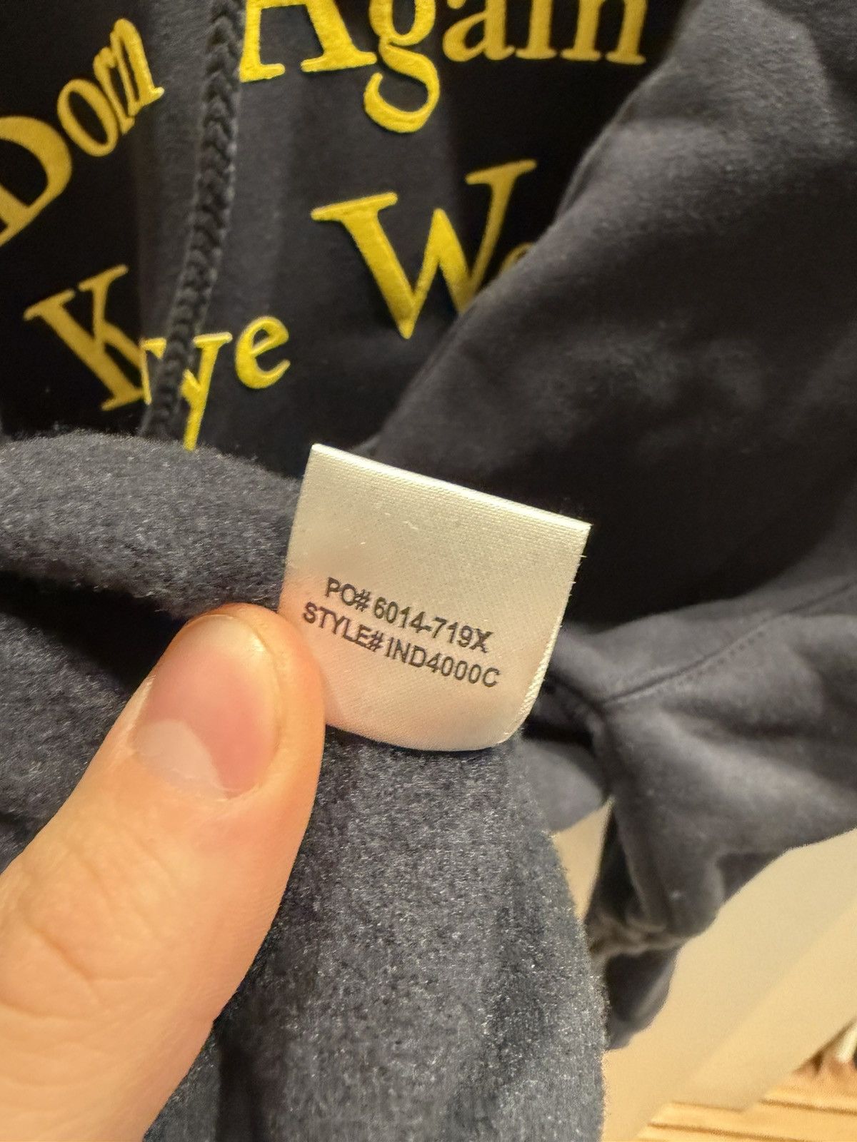 Market Chinatown Market Born Again Kanye West No Cussin Hoodie XL Size US XL / EU 56 / 4 - 5 Thumbnail