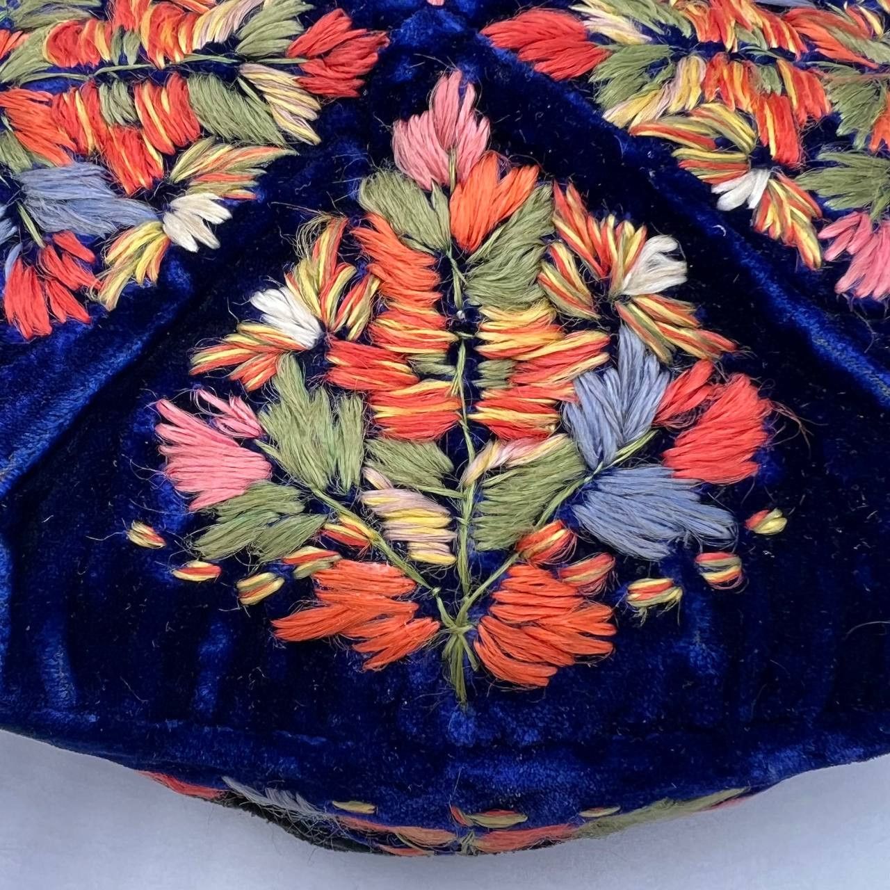Vintage Vintage Traditional Beadwork Skullcap Hat Handmade Muslim Size ONE SIZE - 4 Thumbnail