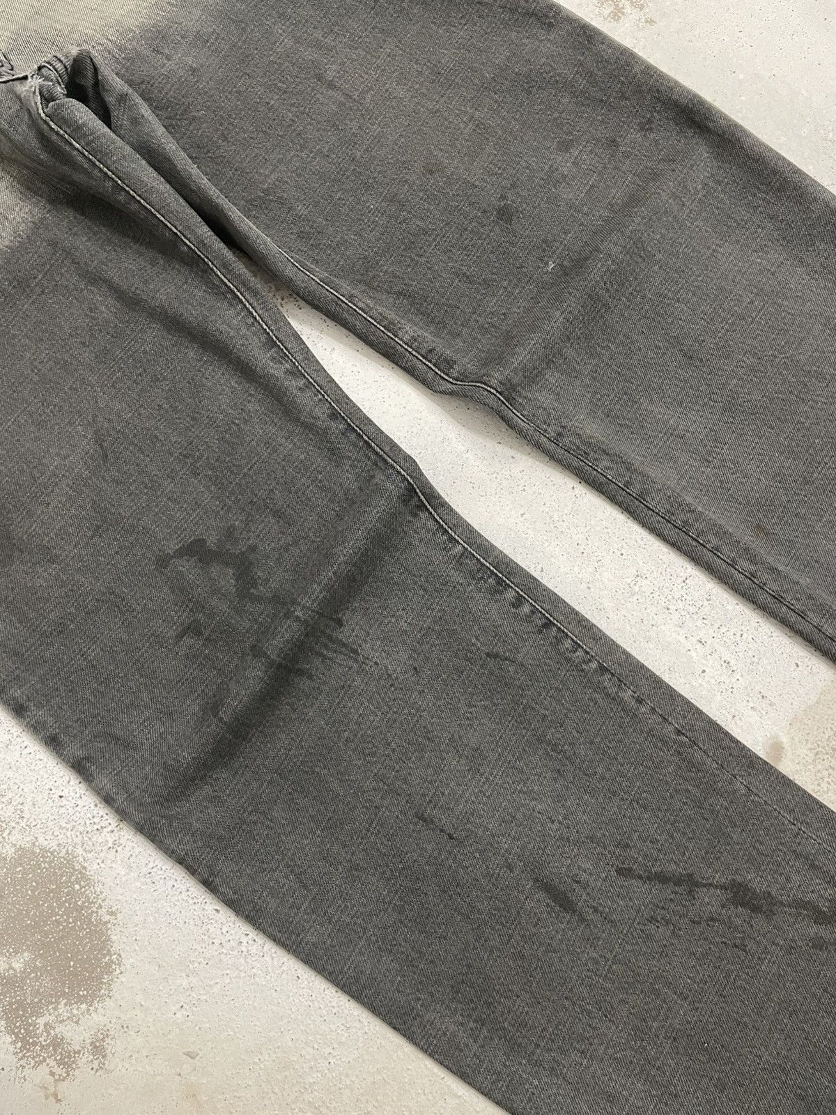 Emporio Armani Emperio Armani Distress Repaired Two Tone Denim Buttonfly Size US 35 - 4 Thumbnail