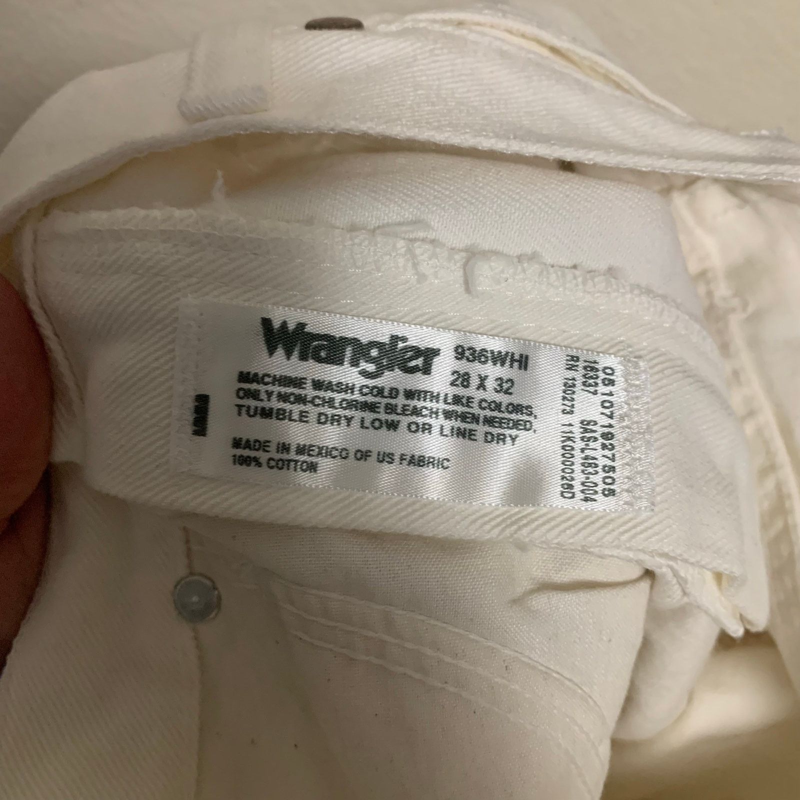 Wrangler NWT! Vintage Wrangler 936 Slim Fit Straight Leg Jeans 28x32 Size US 28 / EU 44 - 9 Thumbnail