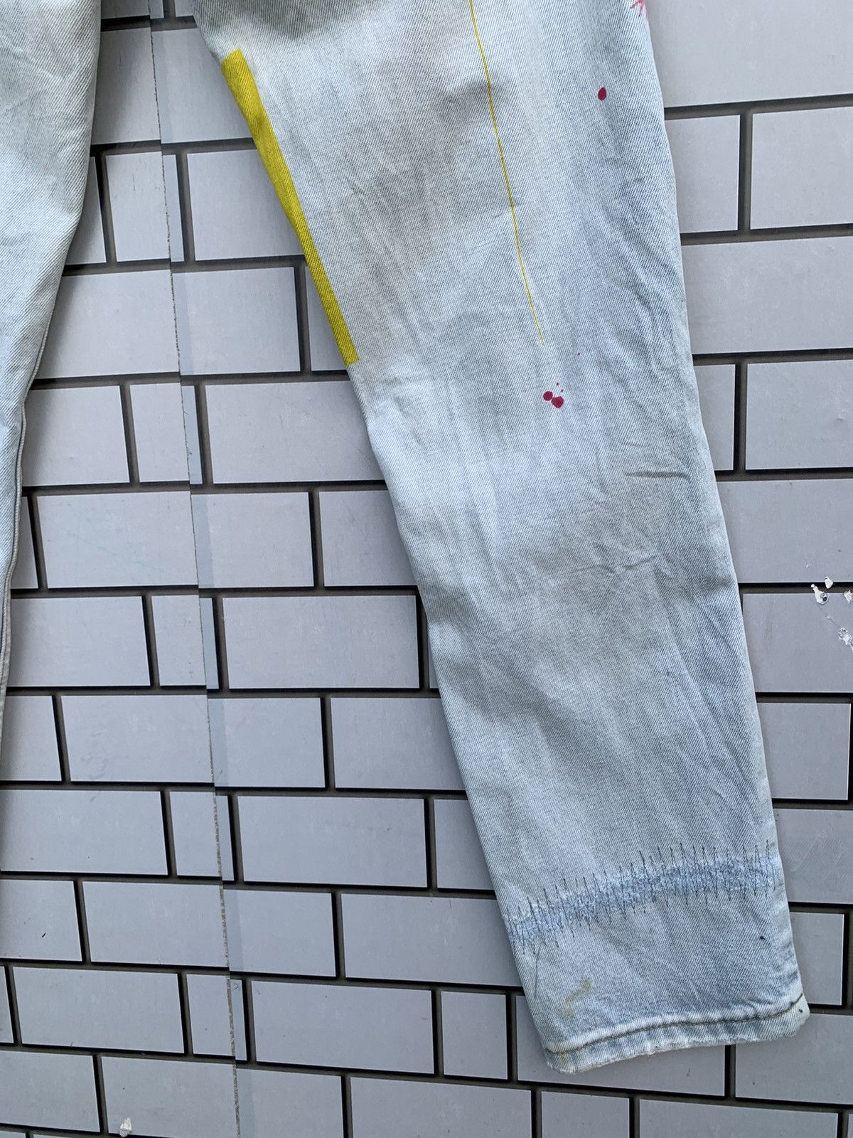 Drew House Drew House Smile Distressed Denim Size US 30 / EU 46 - 16 Thumbnail
