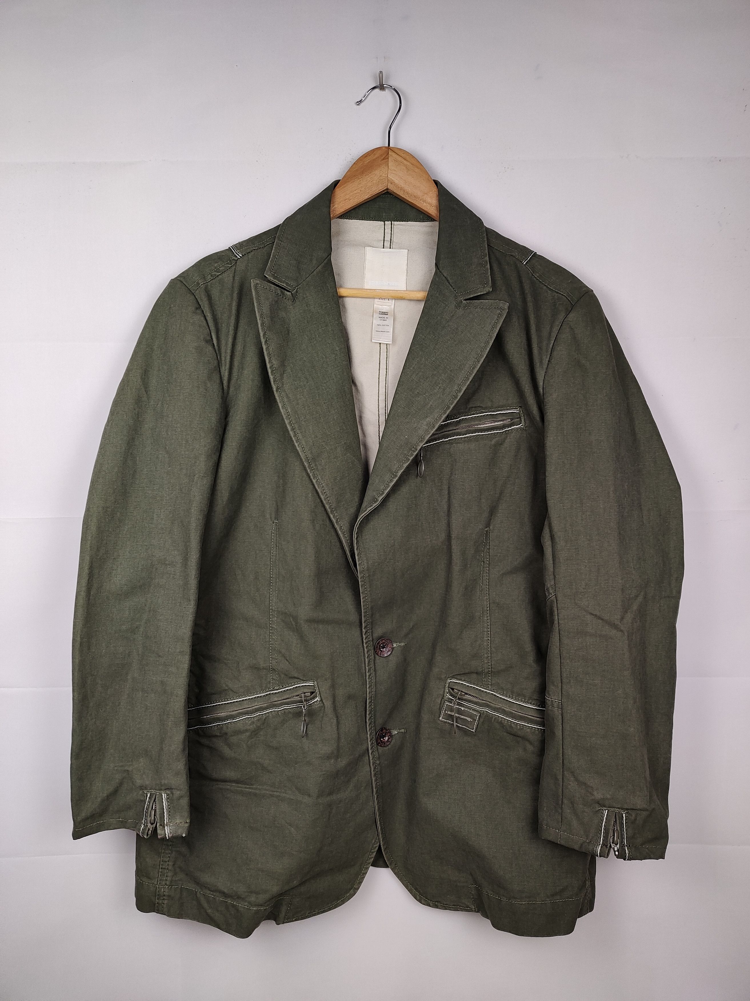 Diesel Vintage Diesel Cotton Blazer Jacket Size US M / EU 48-50 / 2 - 1 Thumbnail