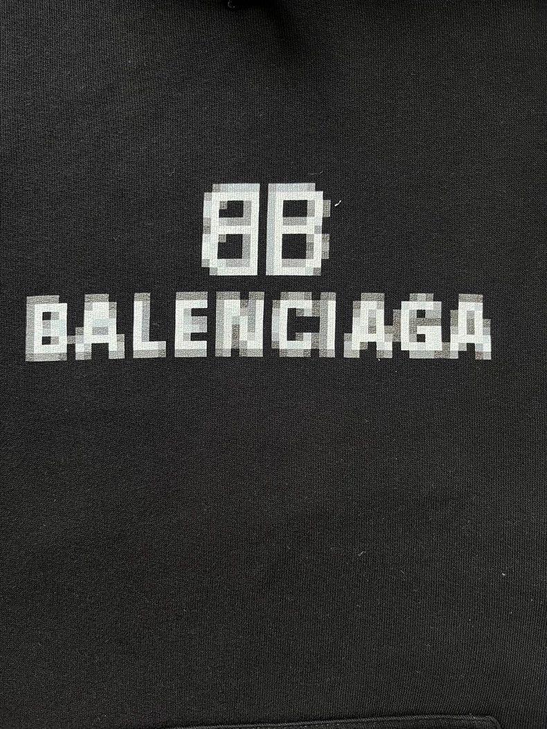 Balenciaga Balenciaga Letter Logo Hooded Long Sleeve Sweatshirt Size M / US 6-8 / IT 42-44 - 3 Thumbnail