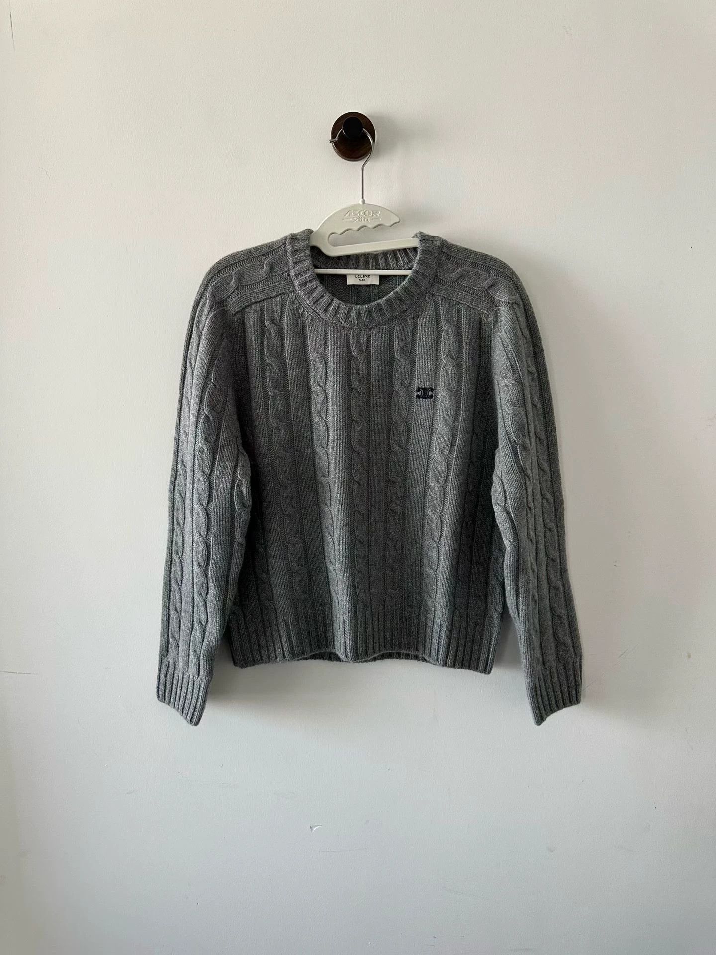 Celine CELINE Triomphe Cashmere Sweater M Size US M / EU 48-50 / 2 - 1 Thumbnail