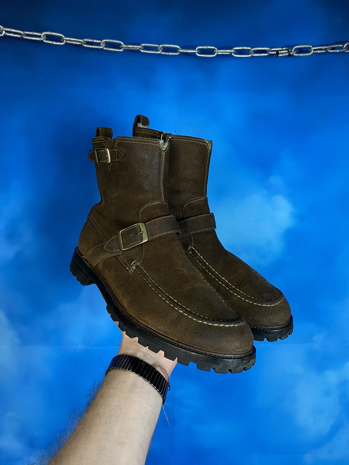 John Varvatos John Varvatos fur suede boots Size US 9 / EU 42 - 1 Thumbnail