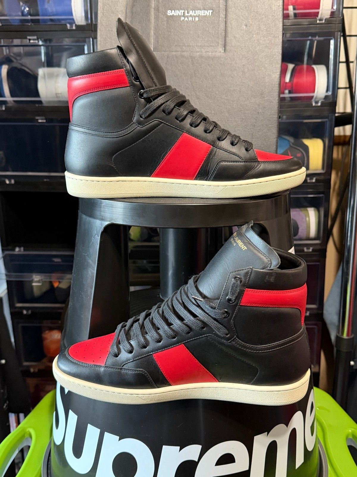 Yves Saint Laurent YSL COURT CLASSIC SL/10H LEATHER SNEAKERS SIZE 43 Size US 9.5 / EU 42-43 - 4 Thumbnail