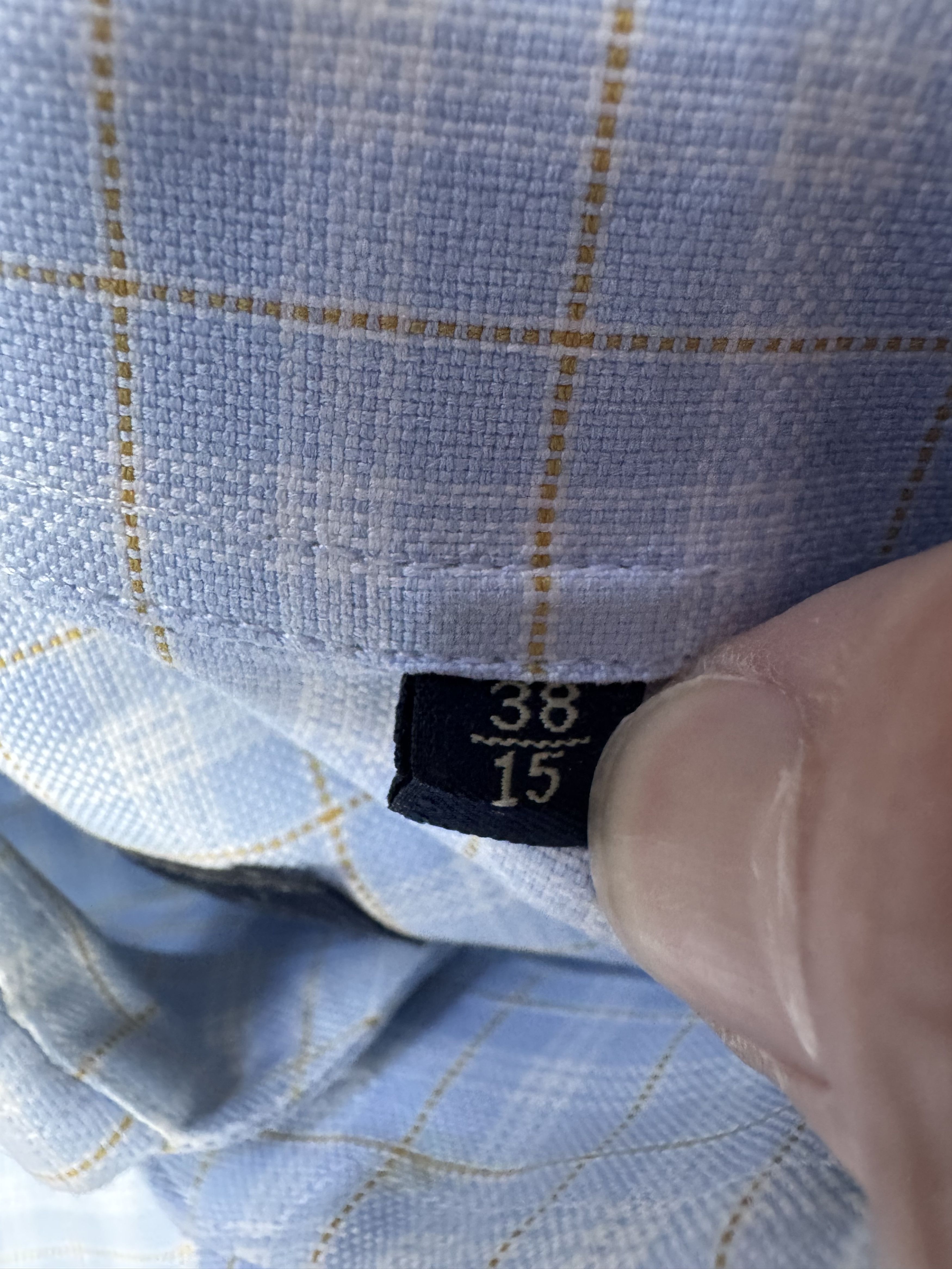 Canali Canali 15/38 Cotton Gingham Button Down Dress Shirt Luxury Size US M / EU 48-50 / 2 - 5 Thumbnail